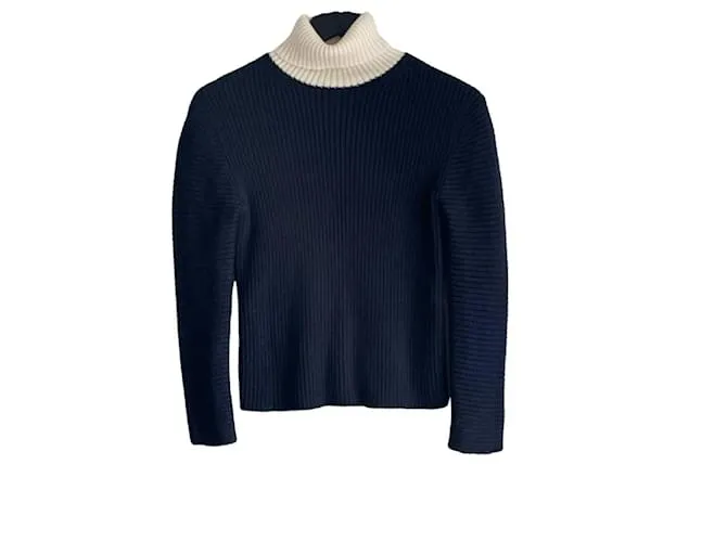 Acne Maglioni di lana Blu Crudo Blu navy