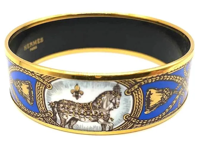 Hermès Bracciale in vetro blu Hermes