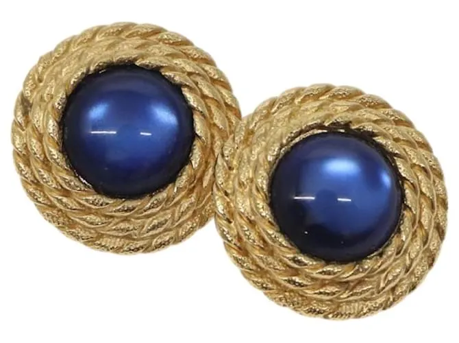 Orecchino BALENCIAGA Metallo Oro Auth bs26822 D'oro