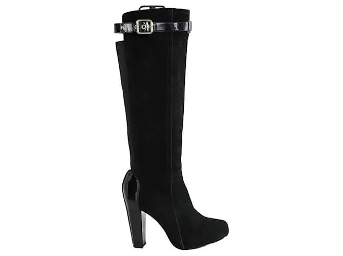 Liu.Jo Stivali in suede neri Nero