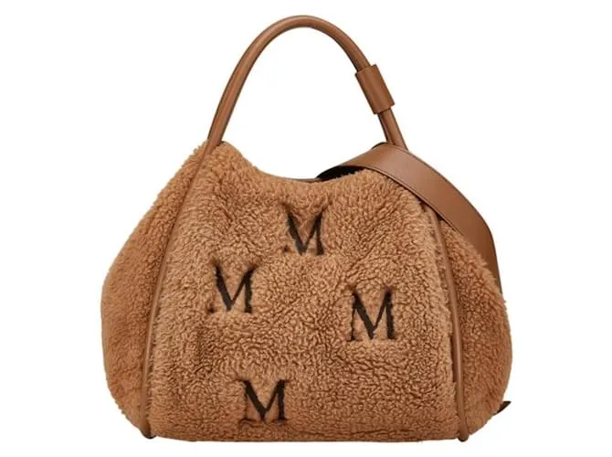 Borsa shopping Teddy Bear Marina Max Mara Marrone