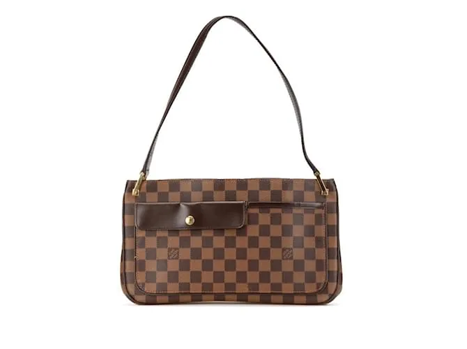 Borsa a Spalla Damier Auburn Louis Vuitton Marrone