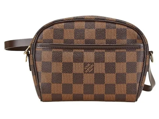 Borsa a tracolla Louis Vuitton Damier Pochette Ipanema Marrone