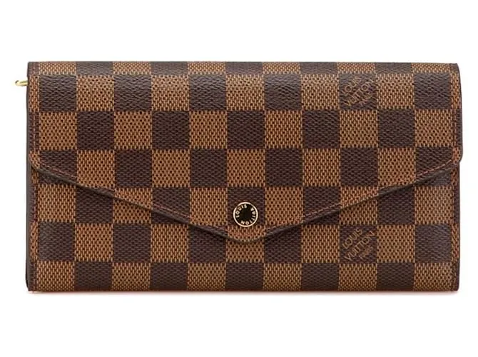 Portafoglio Lungo Sarah Damier Louis Vuitton Marrone