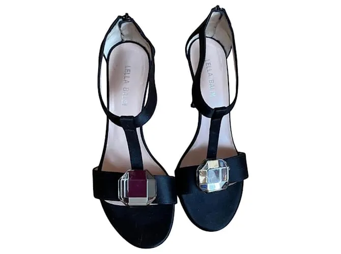 Autre Marque Sandali Neri con Tacco Lella Baldi – Eleganza Italiana Nero