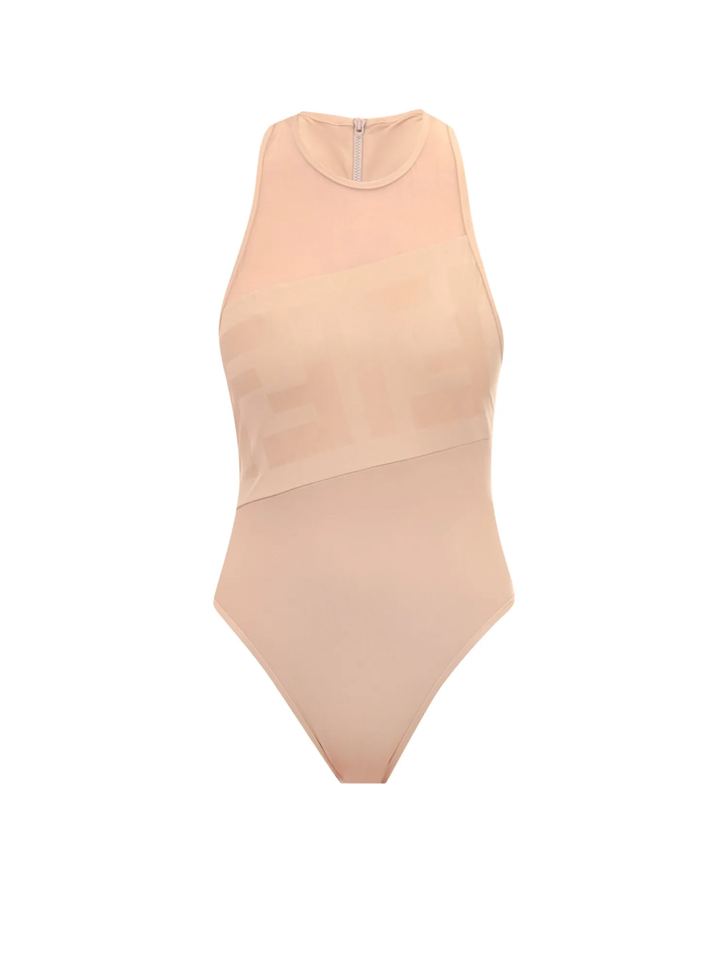 Lycra One-Piece Swimsuit With Ff Print