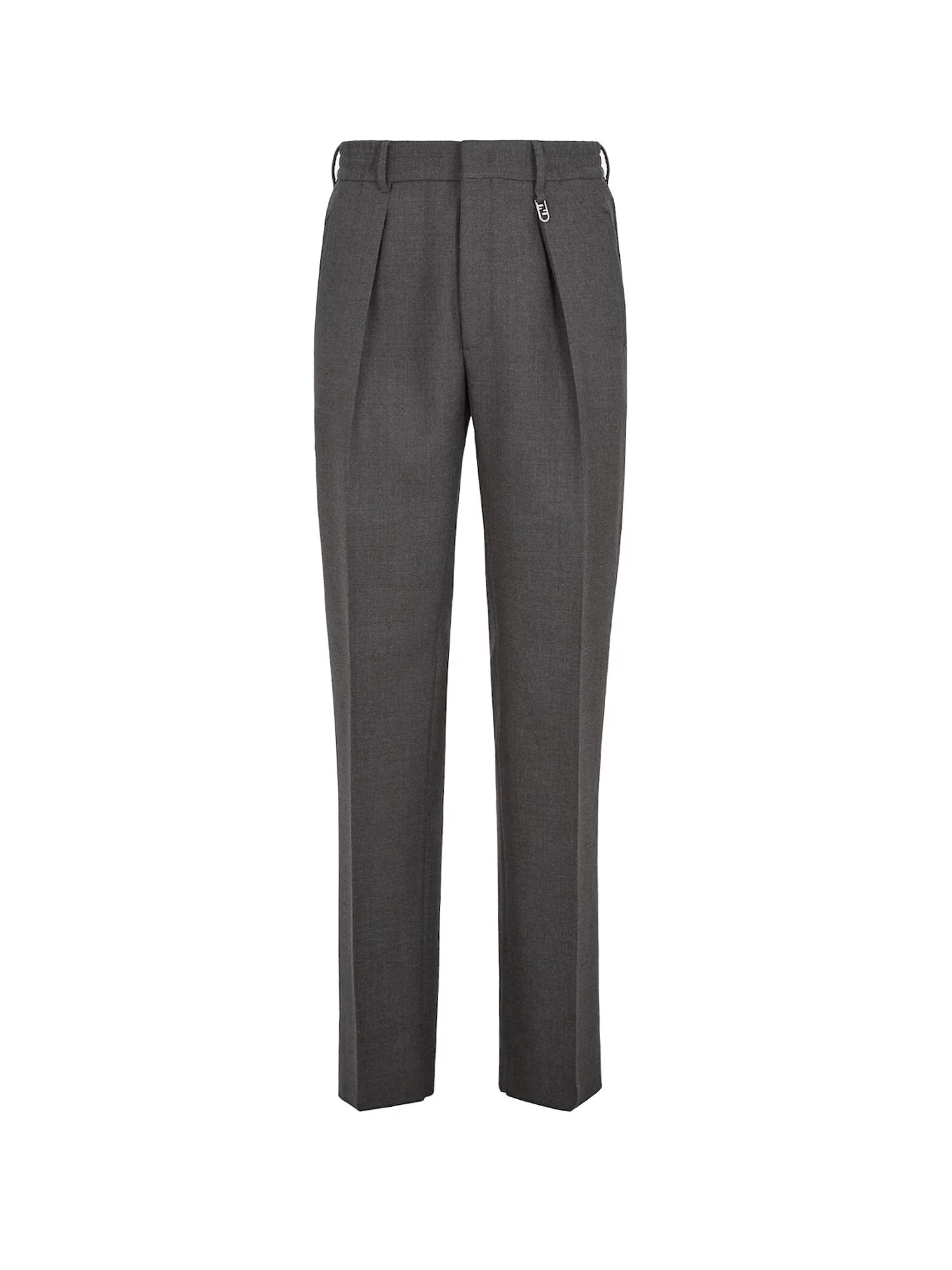 Wool Trouser With Ff Metal Detail
