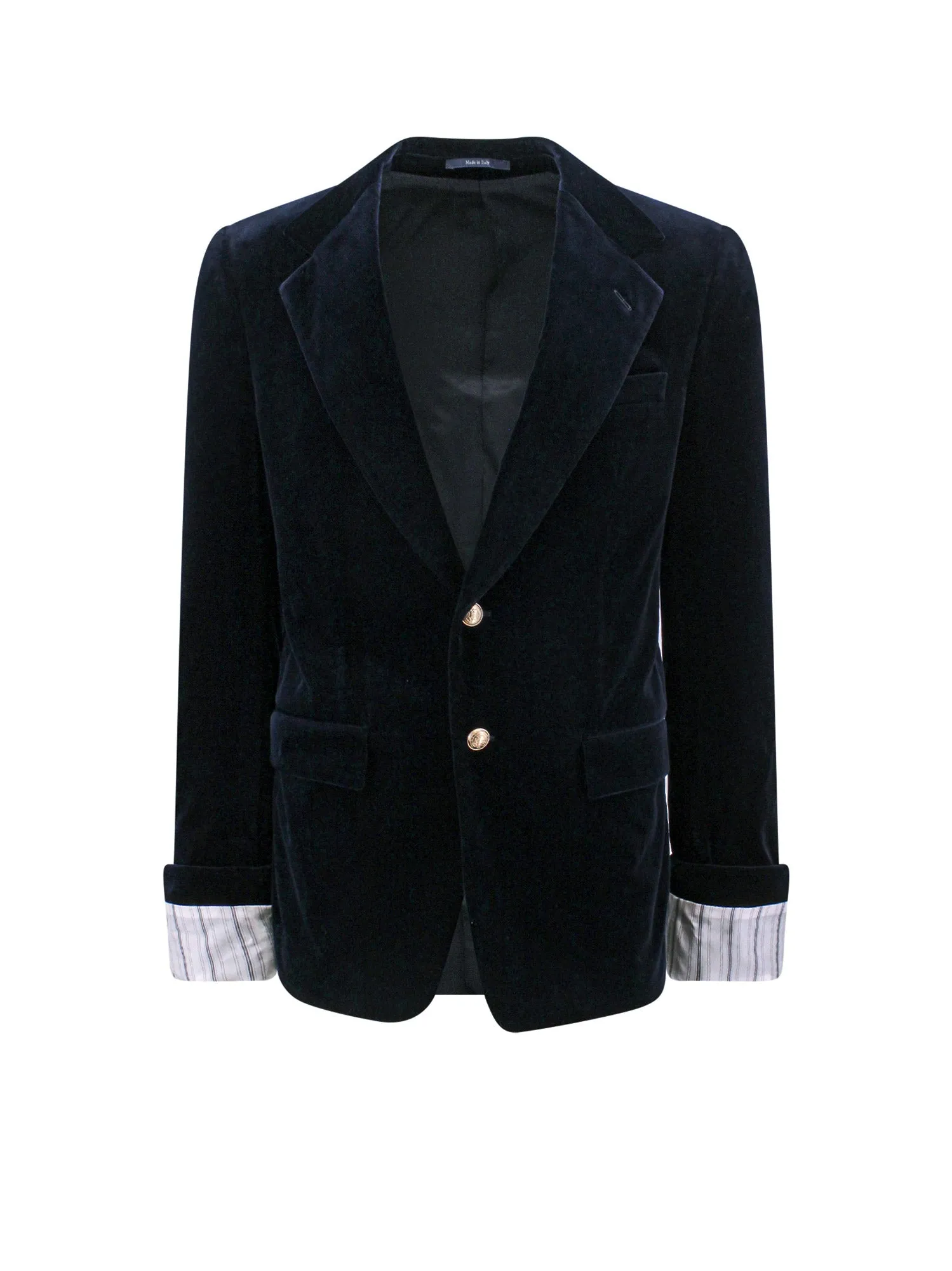 Lined Stretch Velvet Blazer