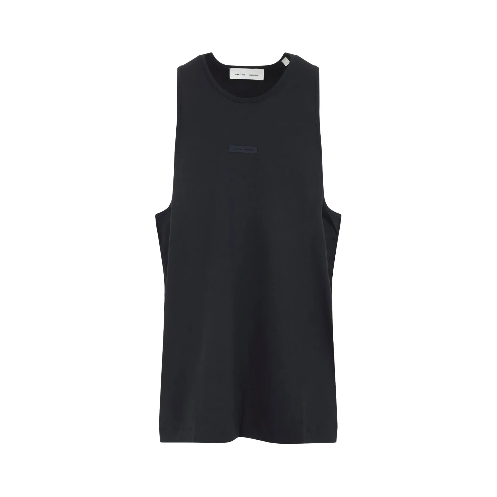 Jet Black Cotton Vintage Fit Tank