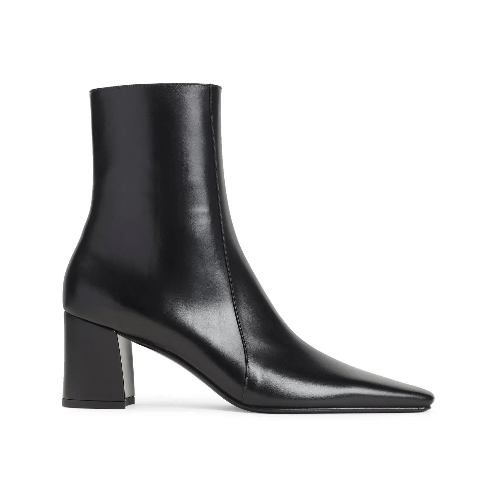 Black Rainer Calf Leather Boots