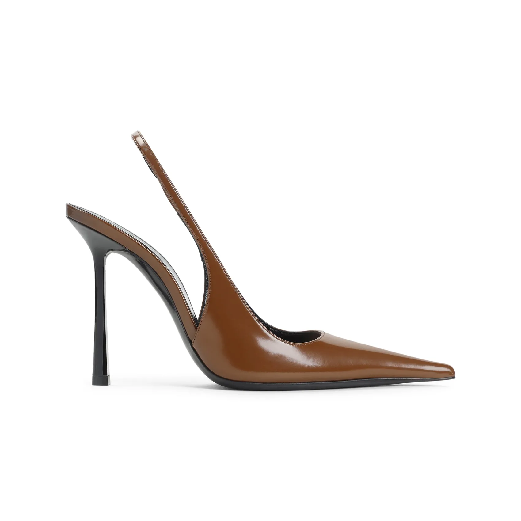 Brown Vendome Calf Leather Pumps