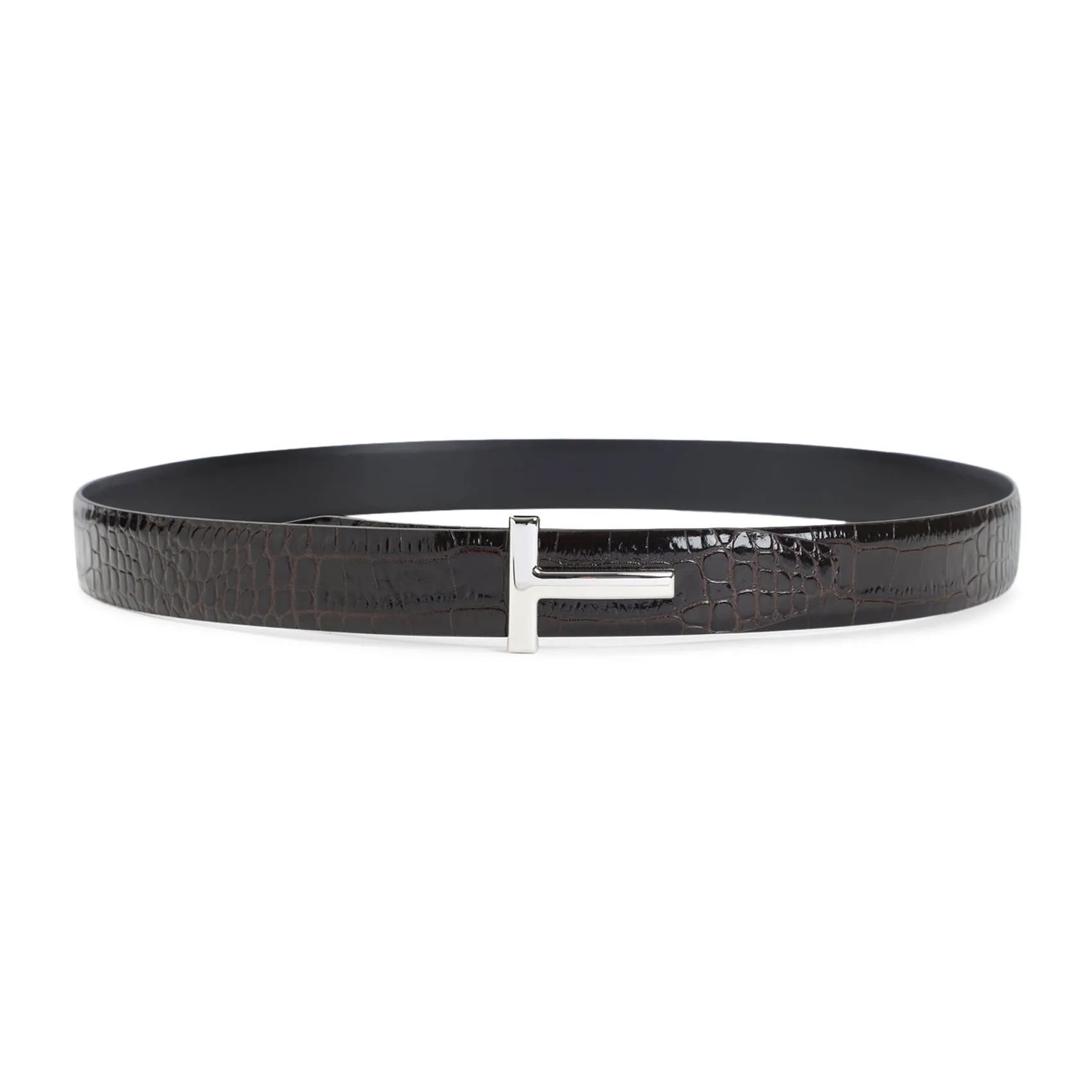 Espresso Brown Calf Leather Belt