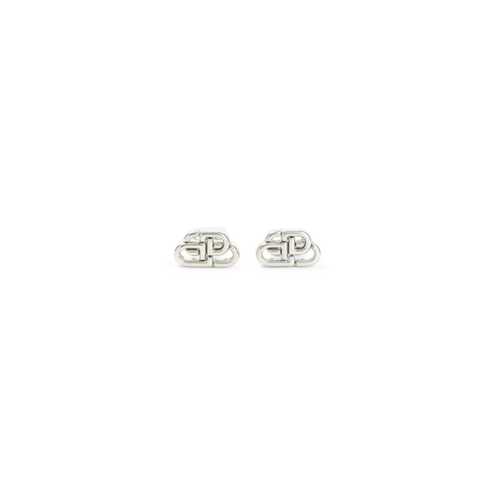 Silver Zamac Bb Studded Xs Earrings