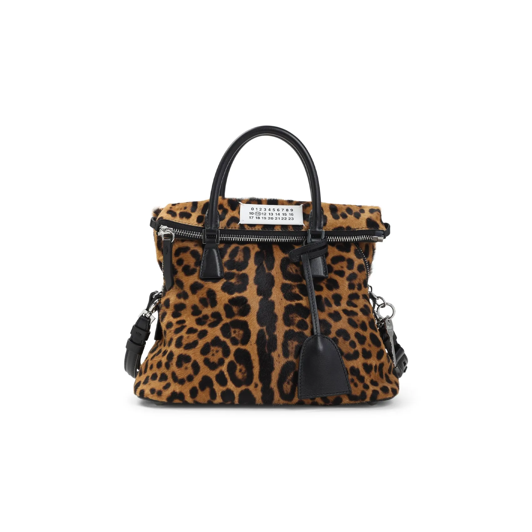 Leopard 5ac Loved To Death Mini Calf Leather Handbag