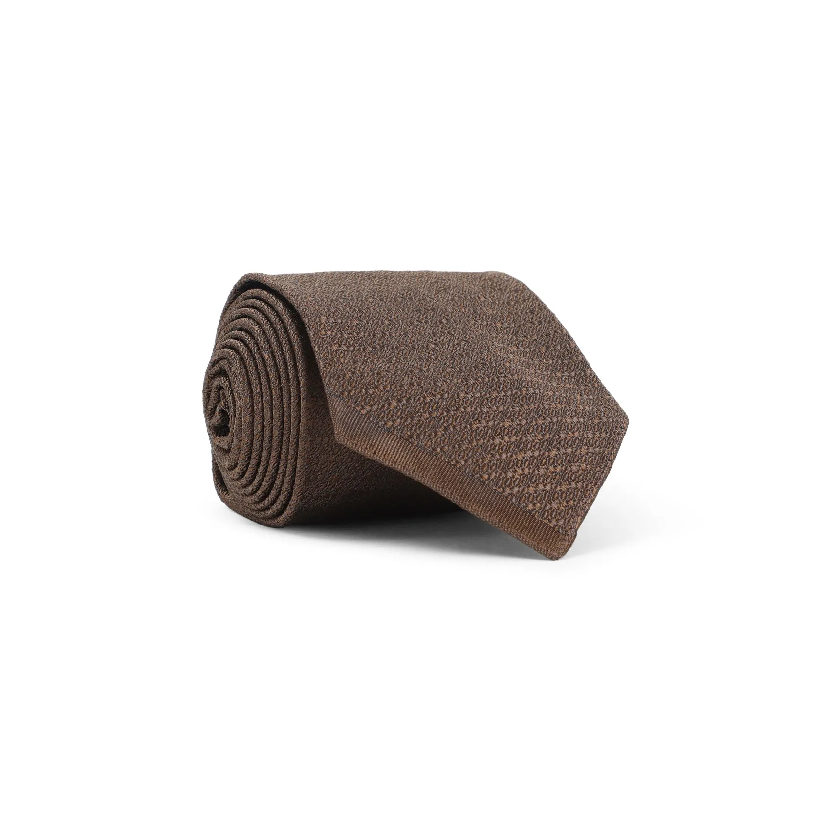 Brown Silk Tie