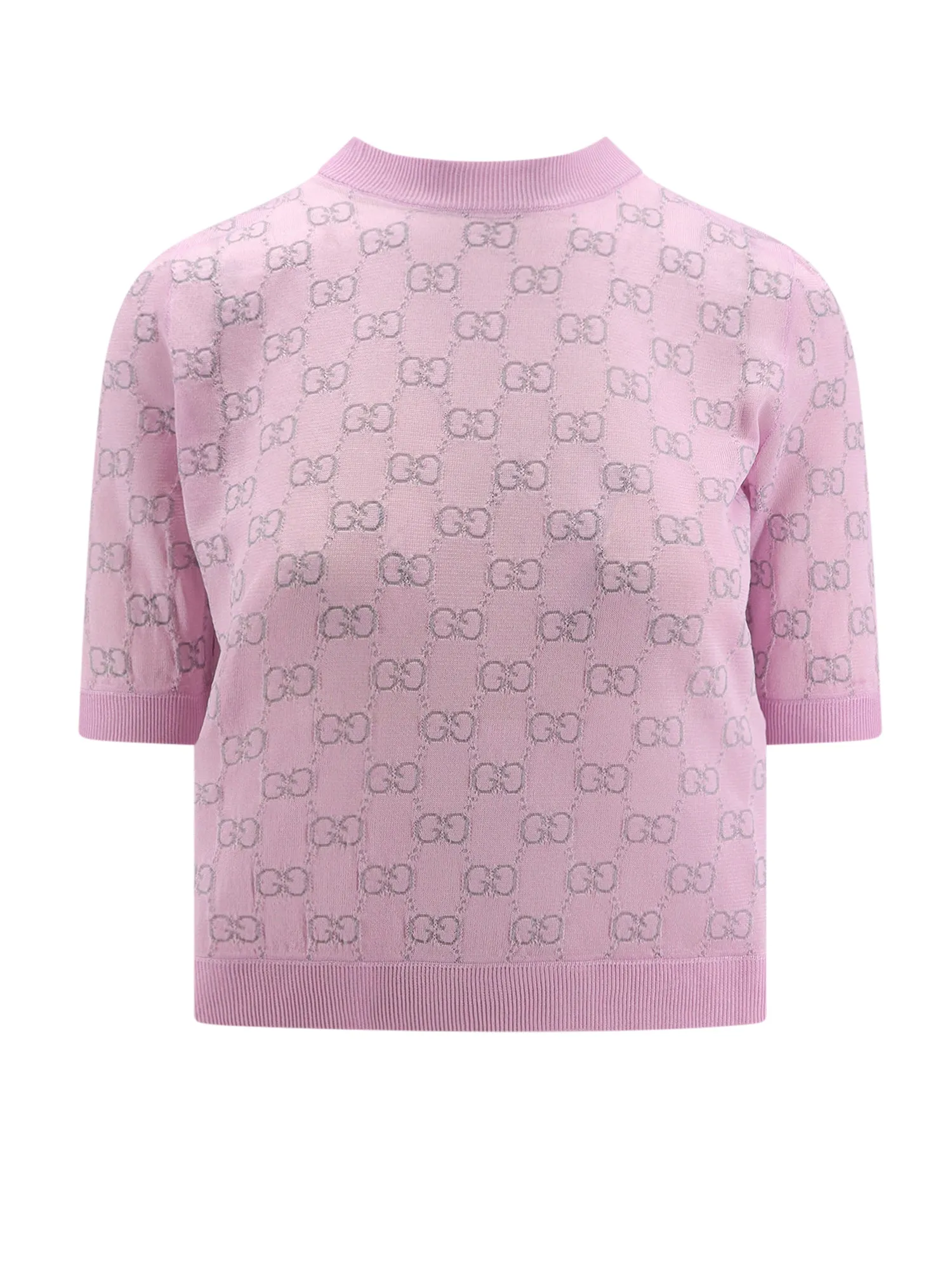 Viscose Blend Sweater With Gg Intarsia