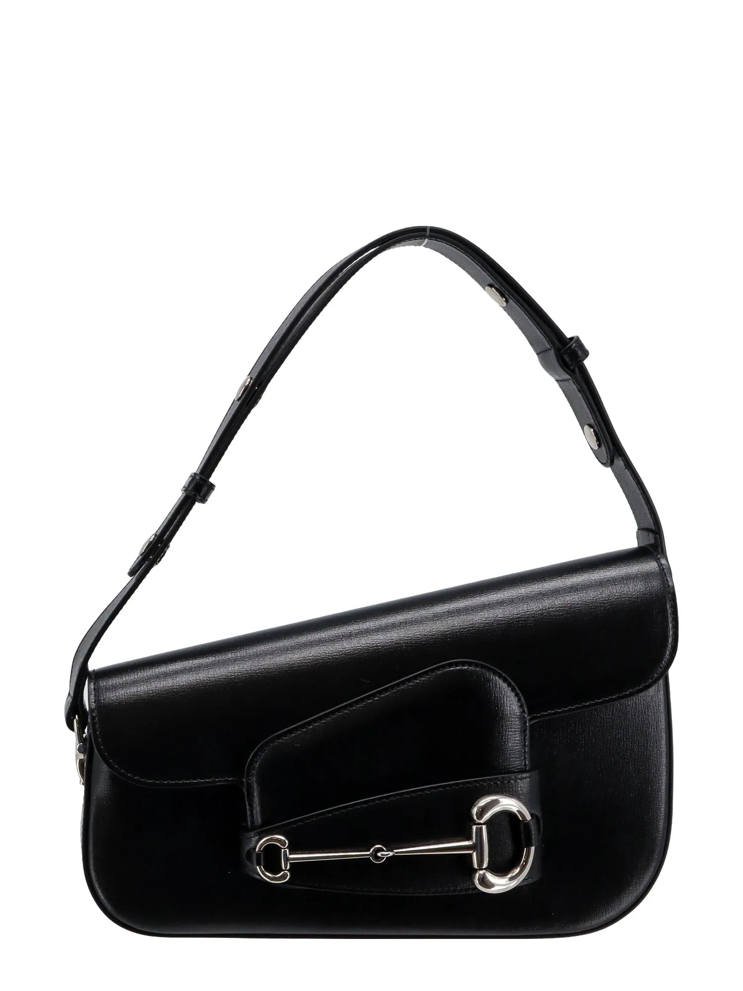 Leather Shoulder Bag With Iconic Frontal Horsebit