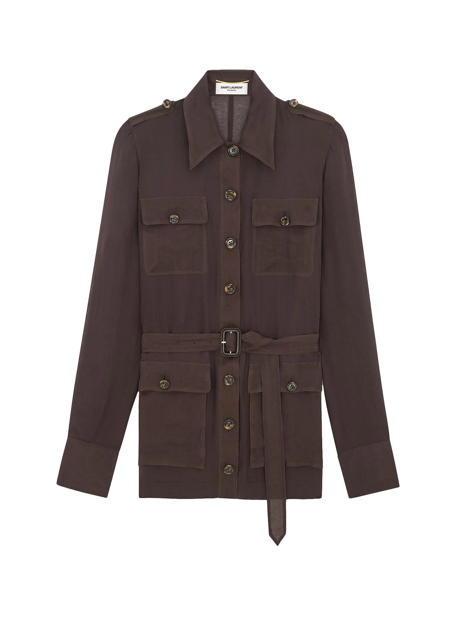 Biologic Silk Dress With Belt At Waist