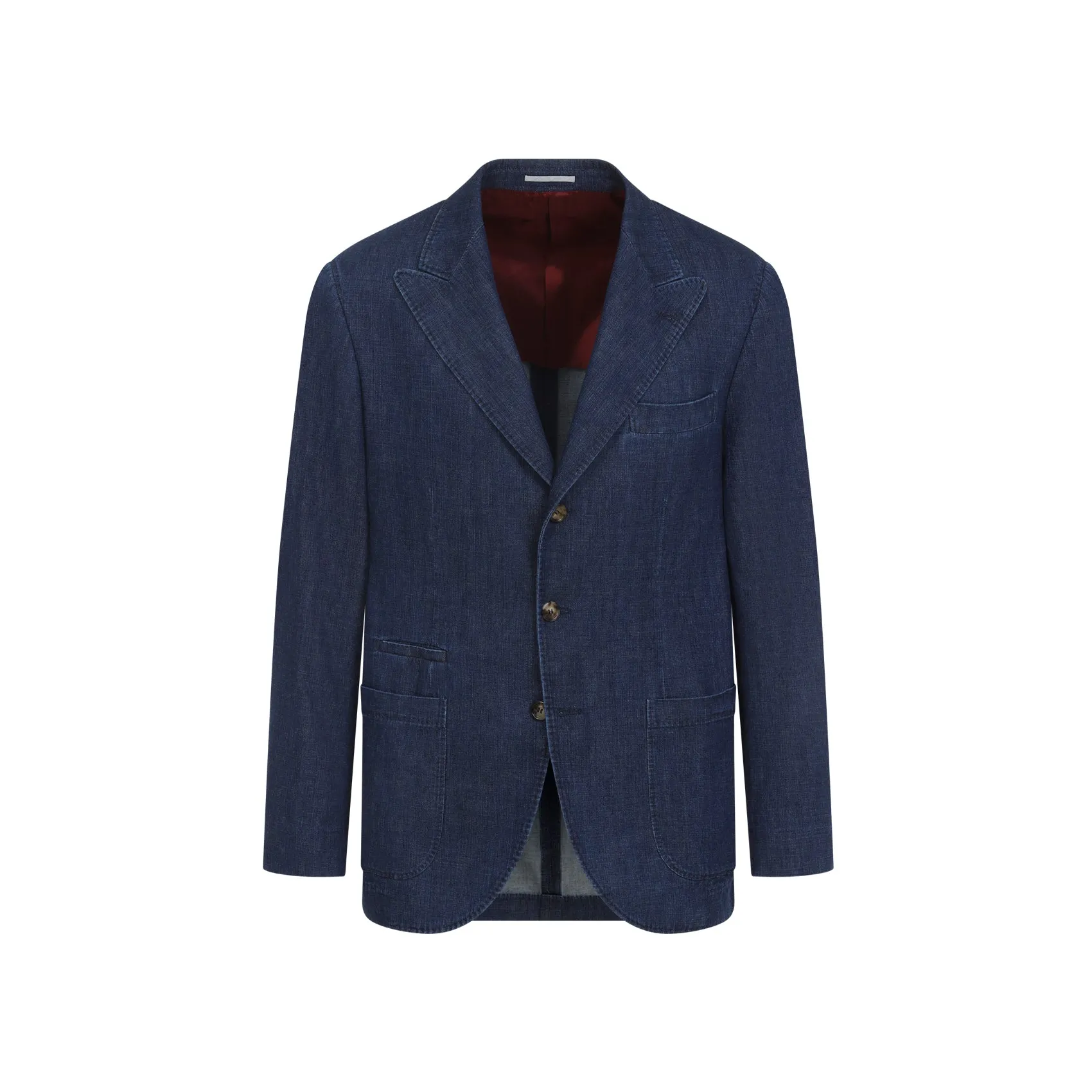Denim Dark Blue Cotton Jacket