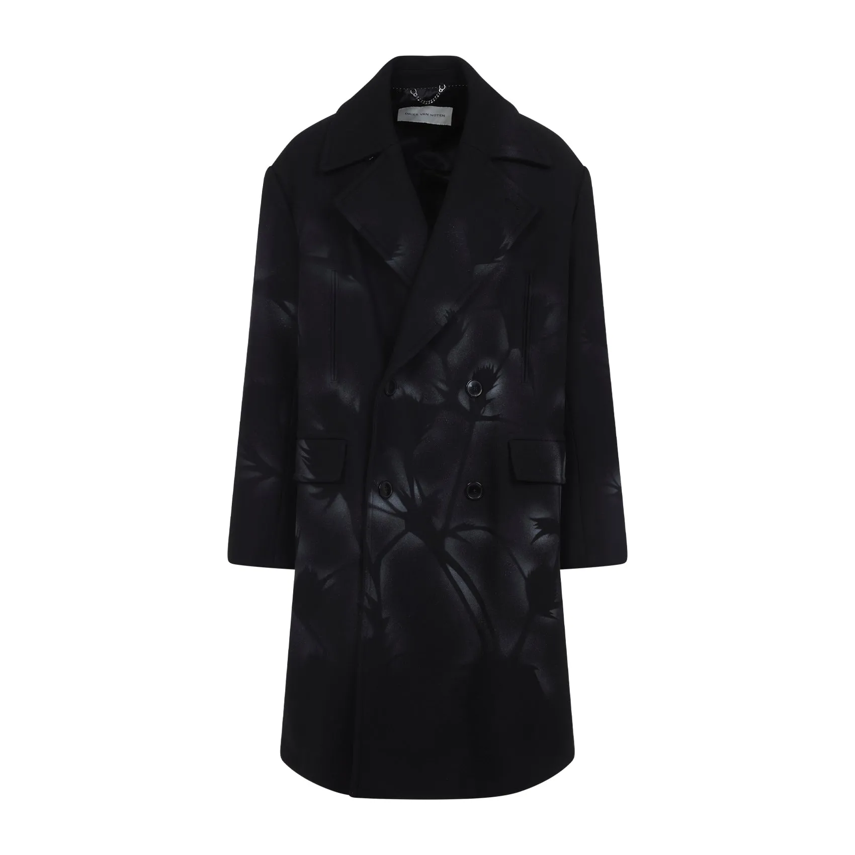 Black Wool Racos Coat