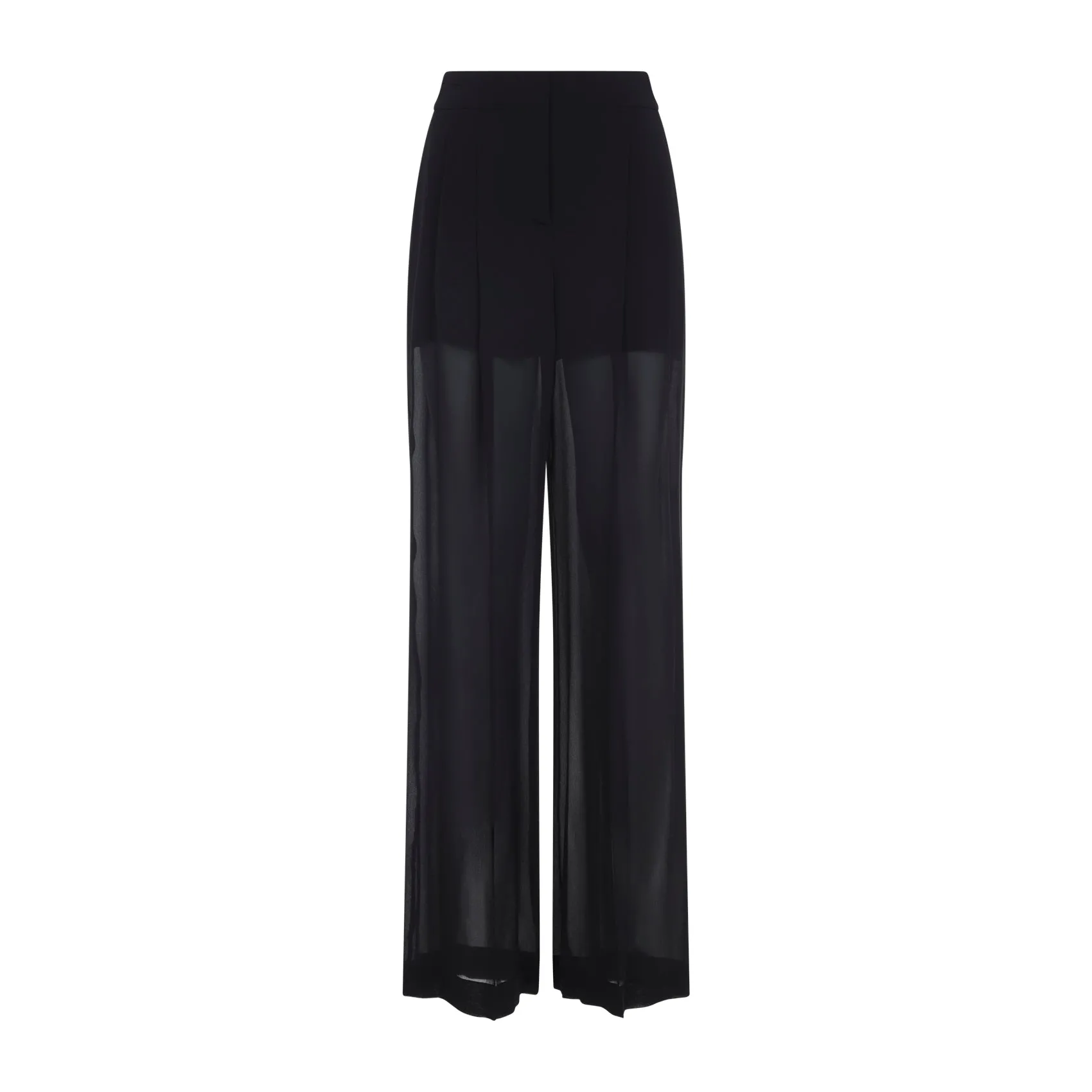Black Silk Georgette Pants