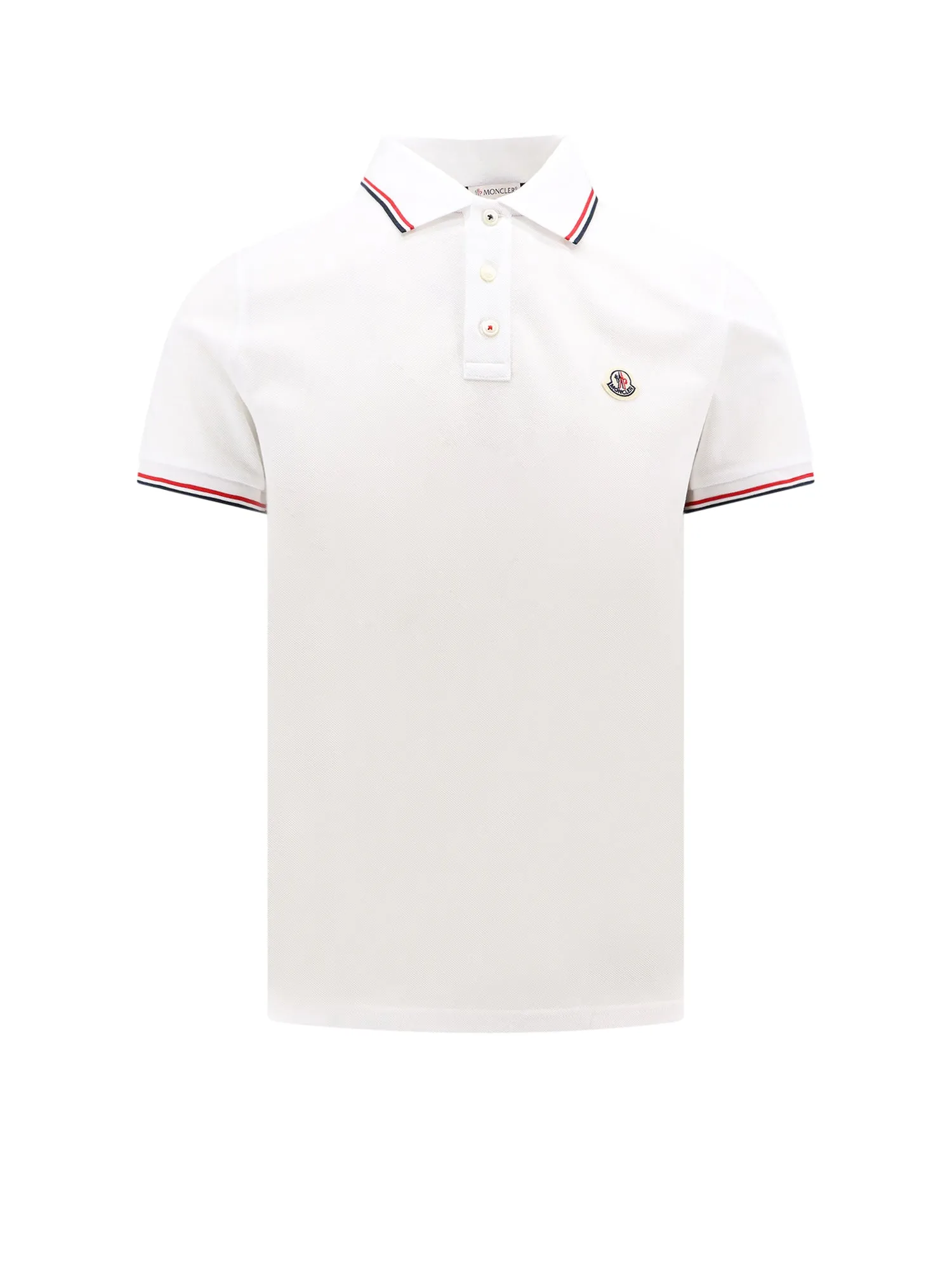 Cotton Polo Shirt With Frontal Logo Patch