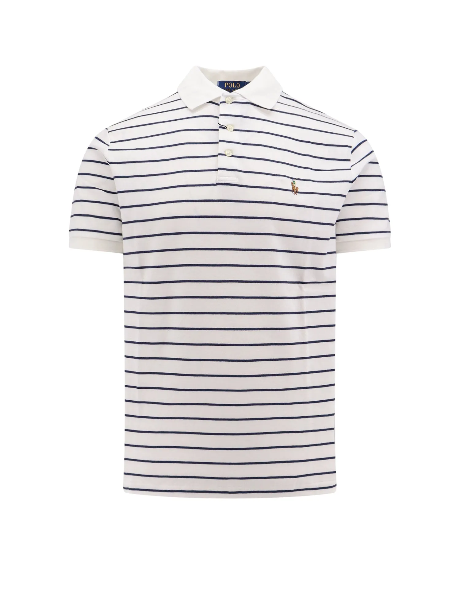 Striped Cotton Polo Shirt