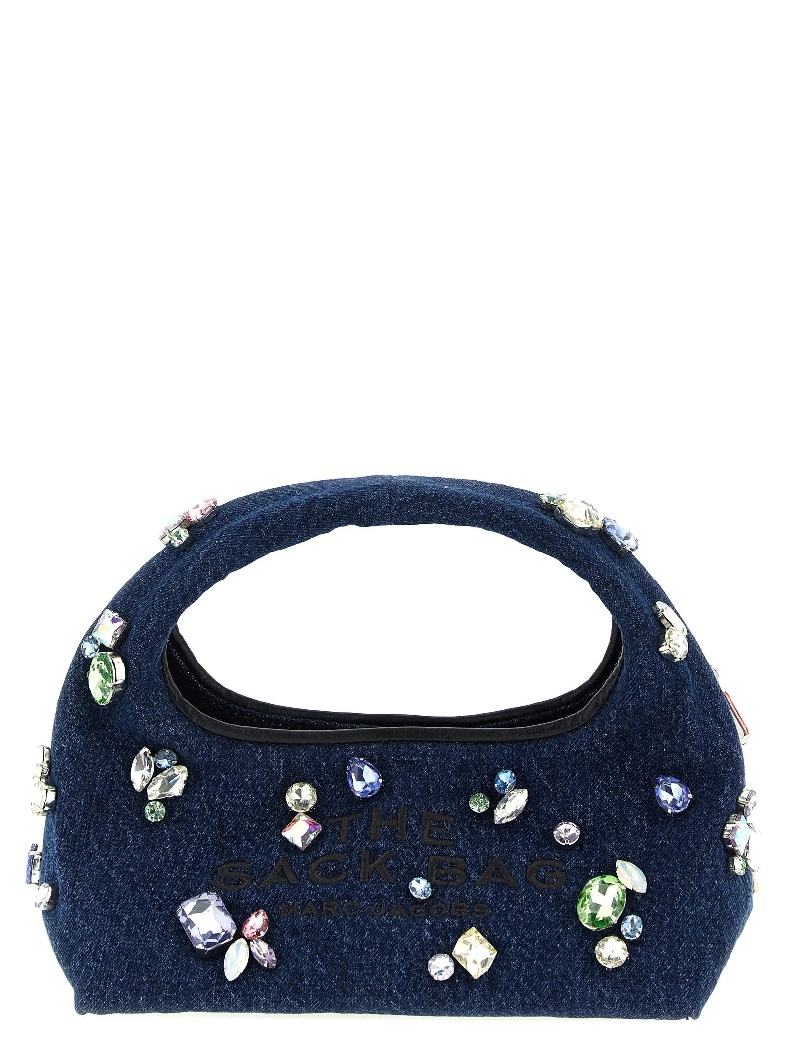 The Gem Denim Mini Sack Borse A Mano Blu