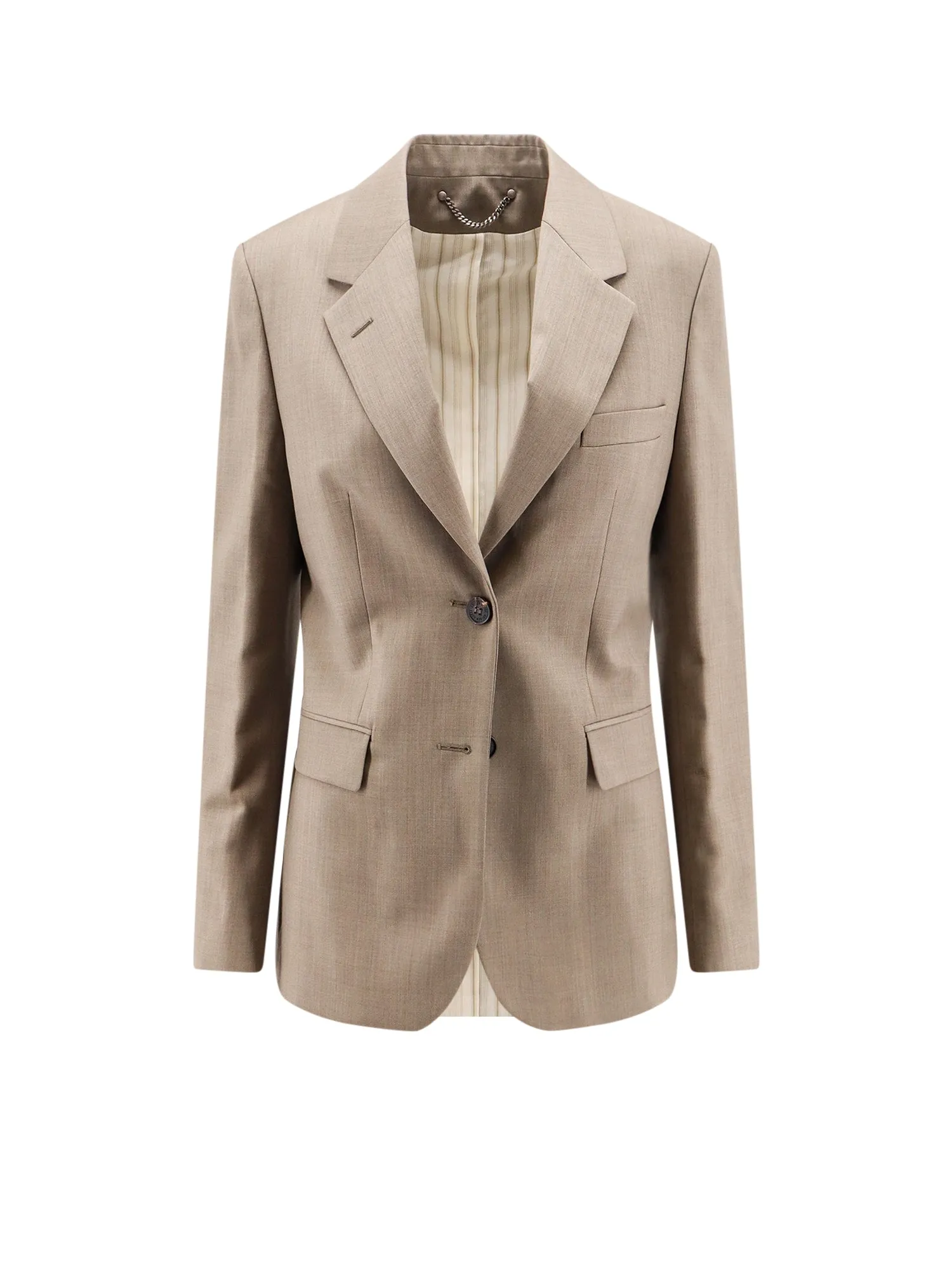 Single-Breasted Virgin Wool Blazer