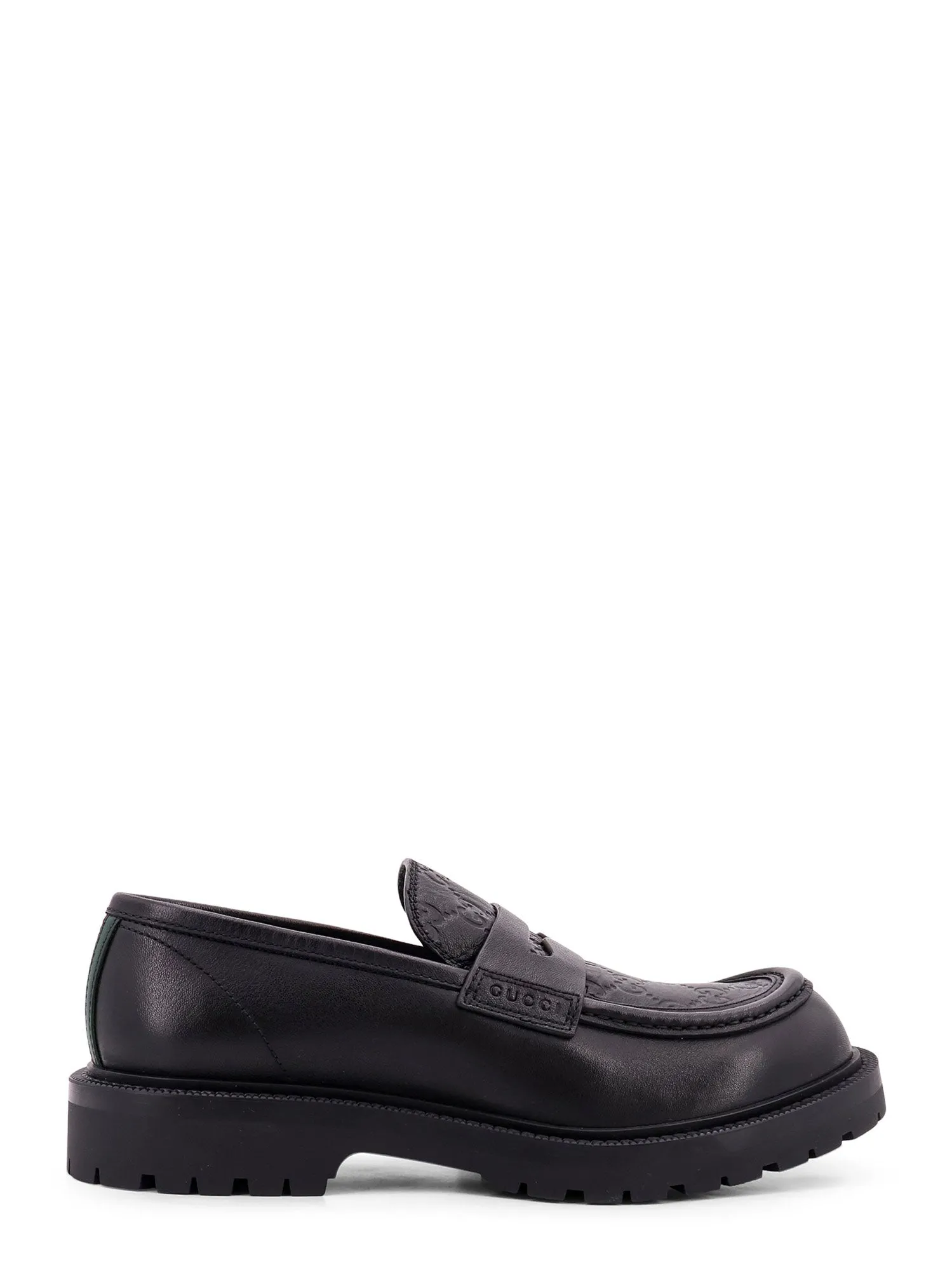 Leather Loafer With Gg Embossed Motif