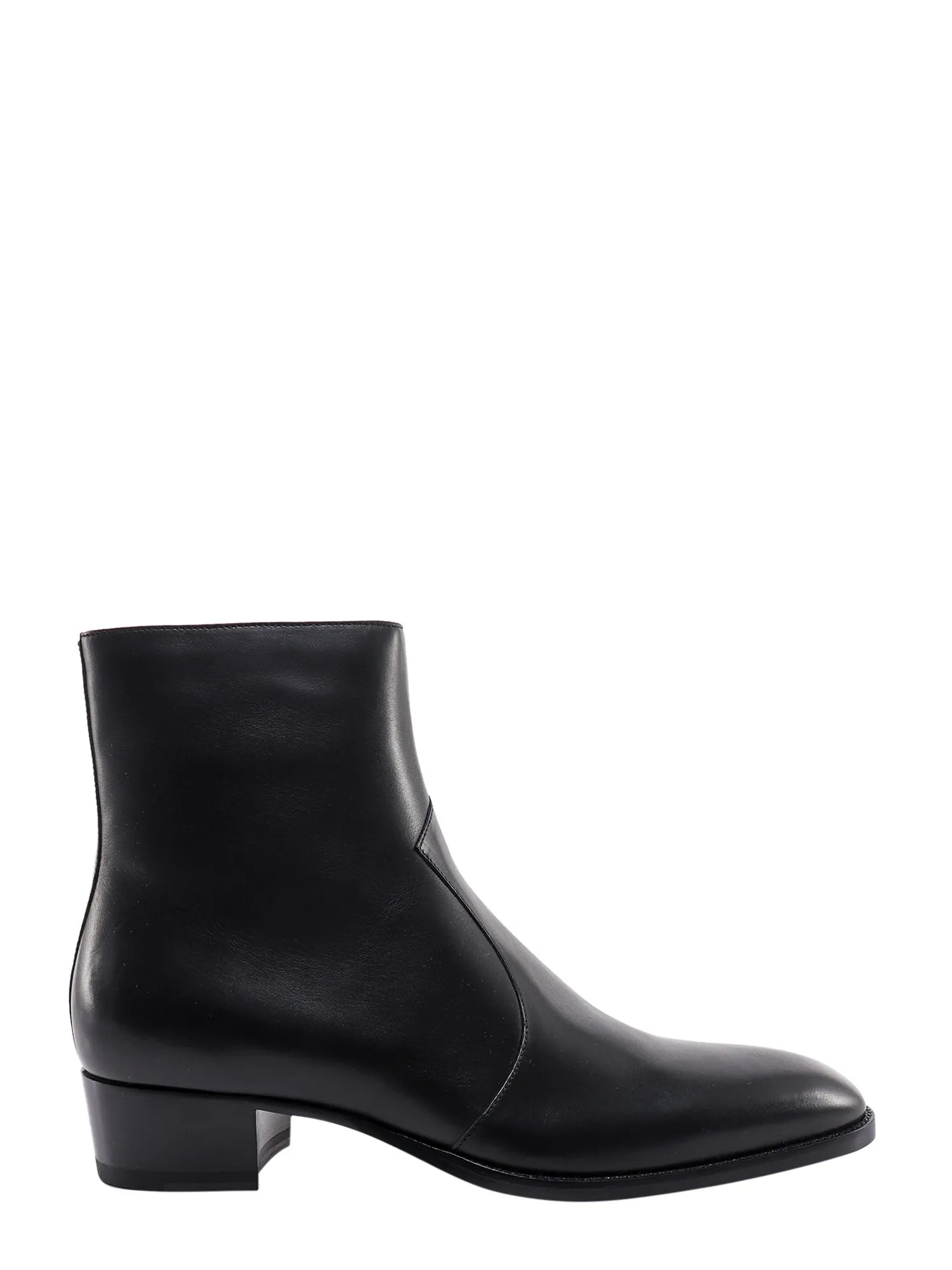 Leather Ankle Boots With Leather Sole