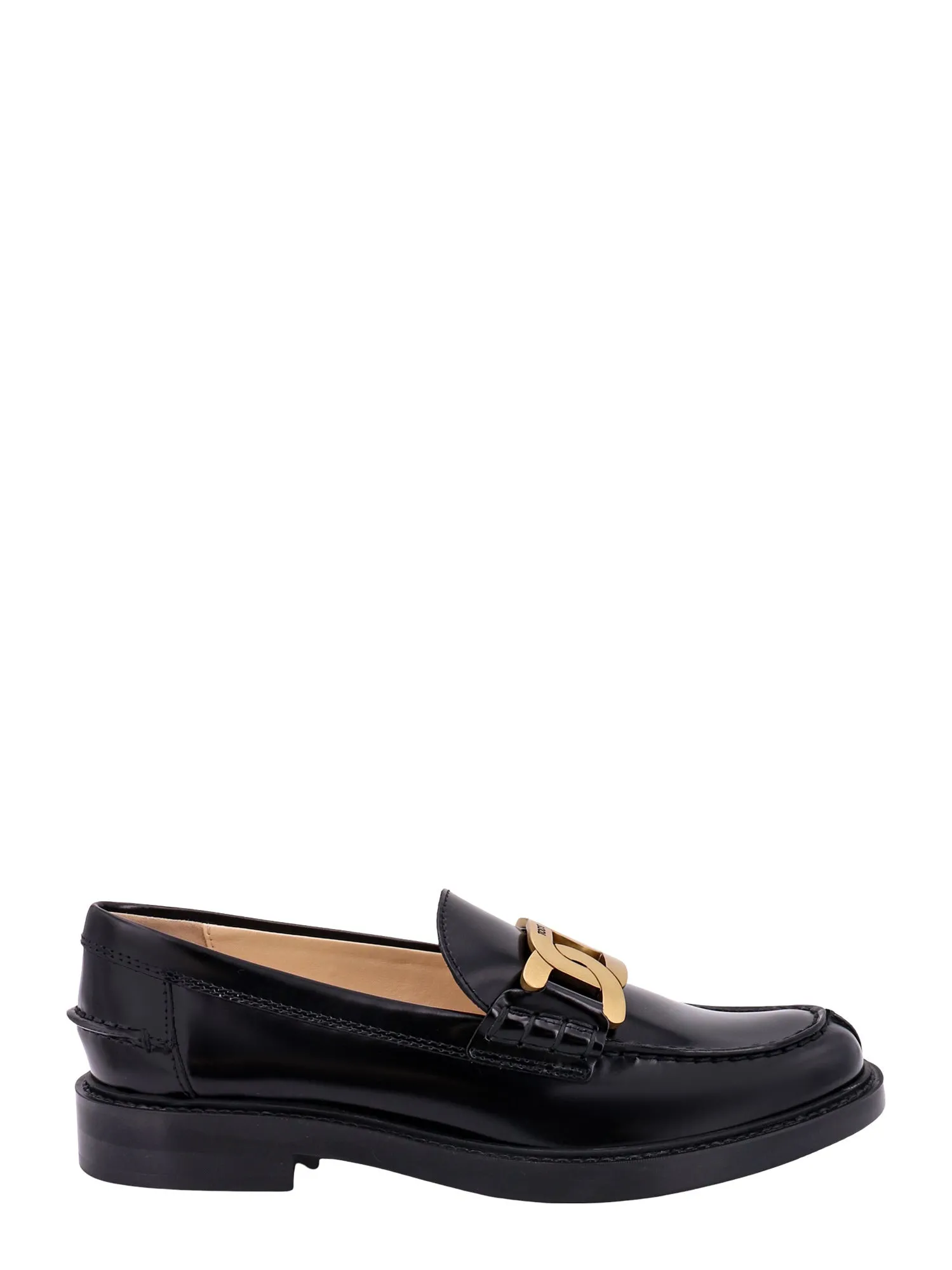 Leather Loafer With Iconic Metal Detail