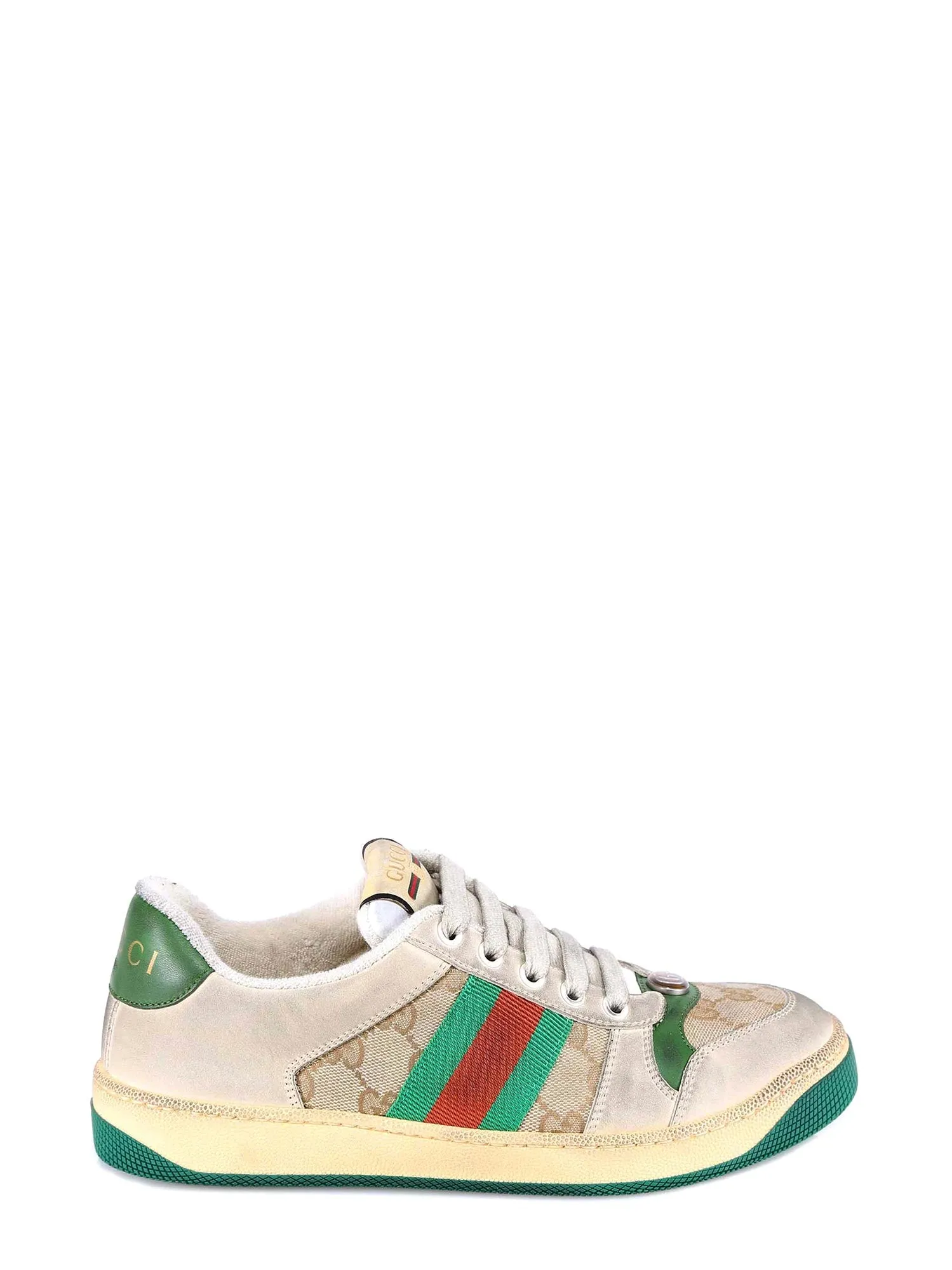 Screener Canvas And Leather Sneakers