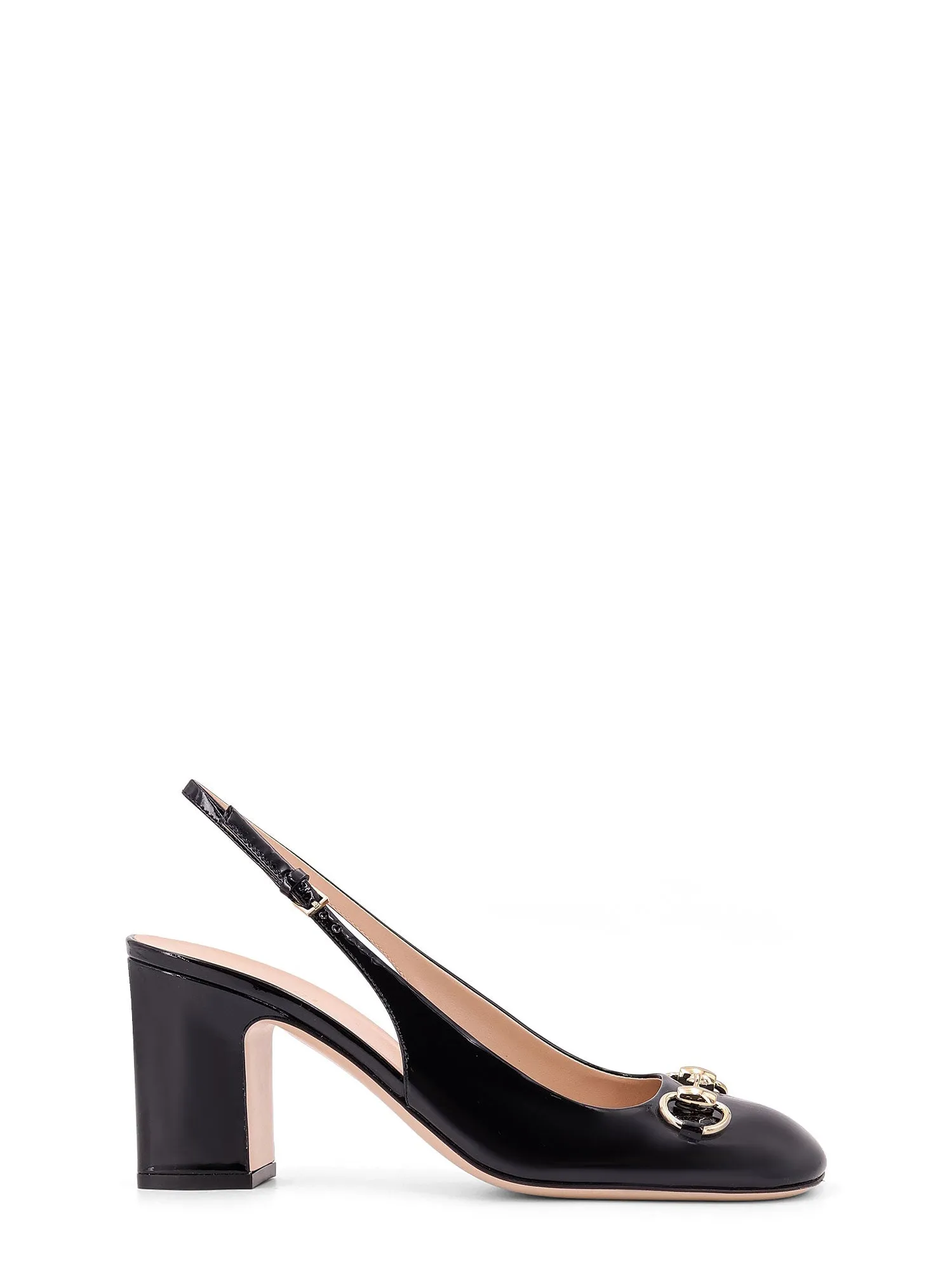 Patent Leather Slingback With Iconic Frontal Horsebit