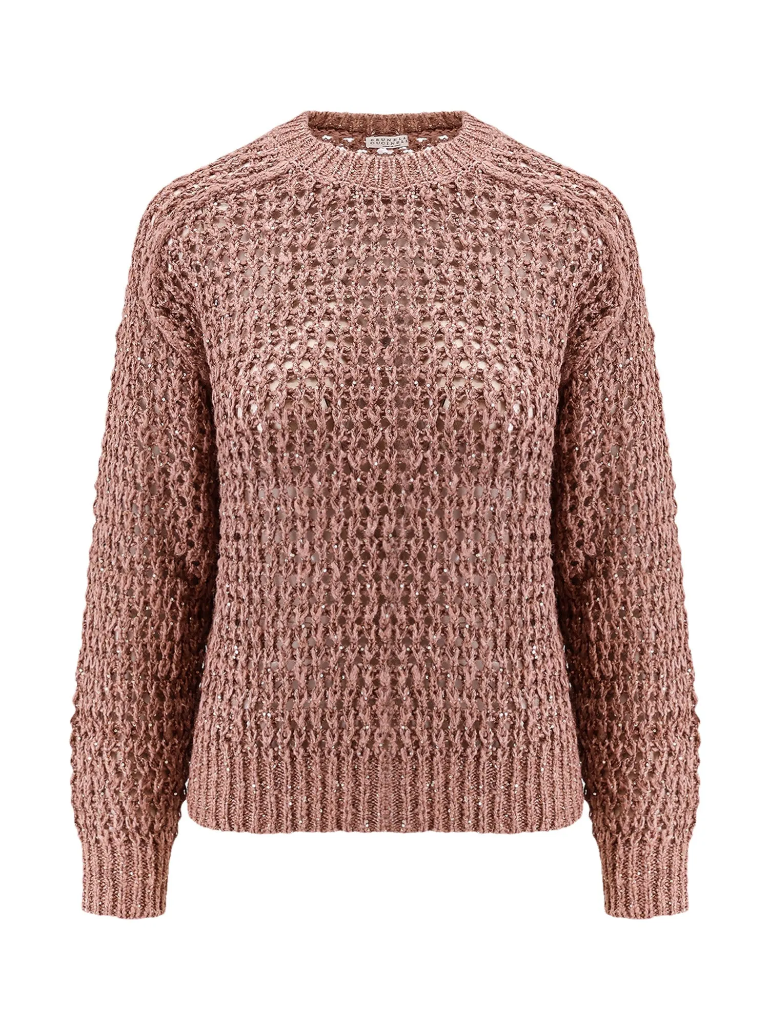 Perforated Silk And Linen Sweater