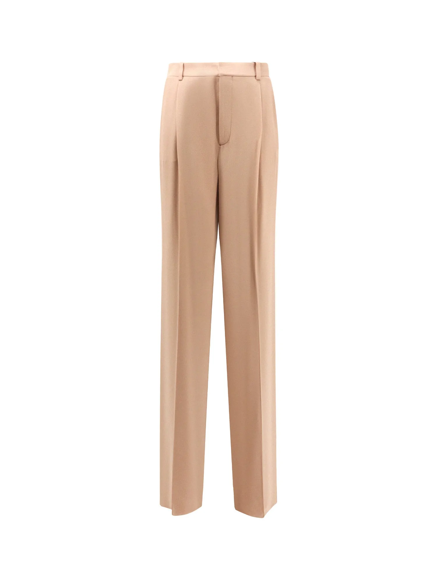 Certified Silk Trouser With Frontal Pinces