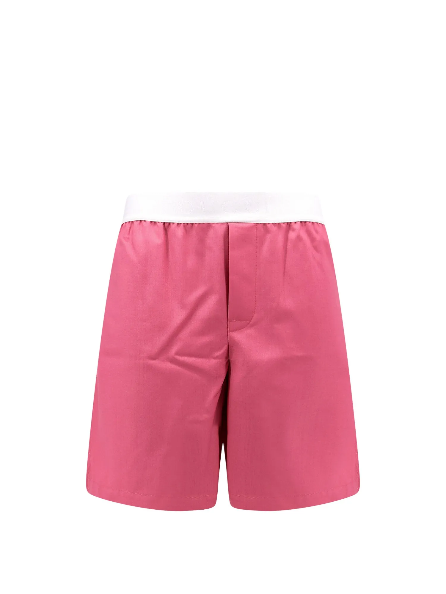 Wool Shorts With Frontal Logo