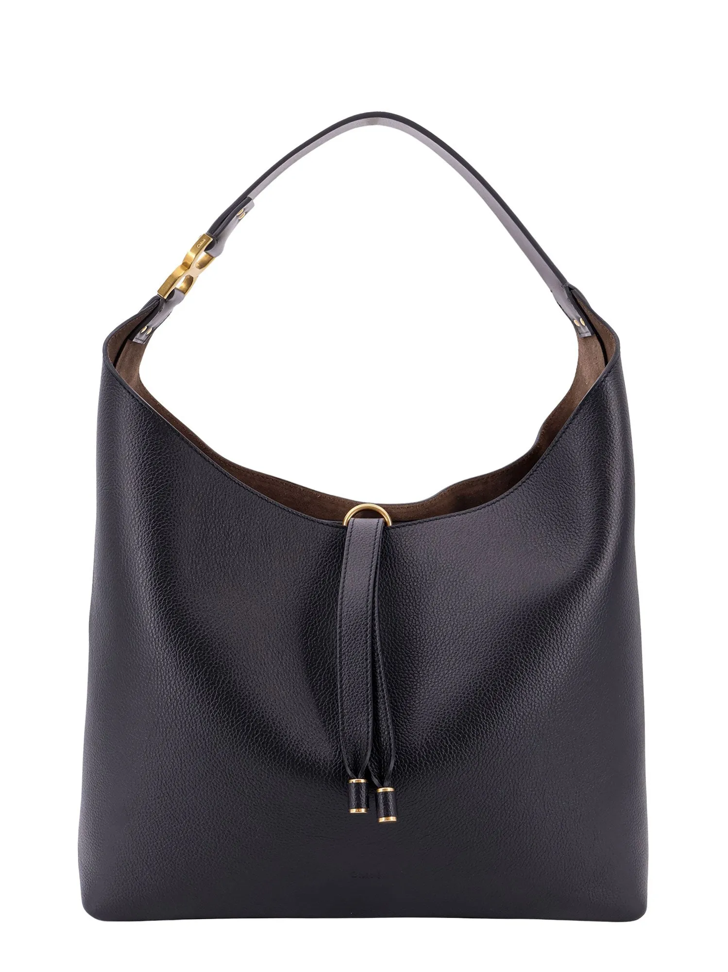 Leather Shoulder Bag Wih Iconic Metal Detail