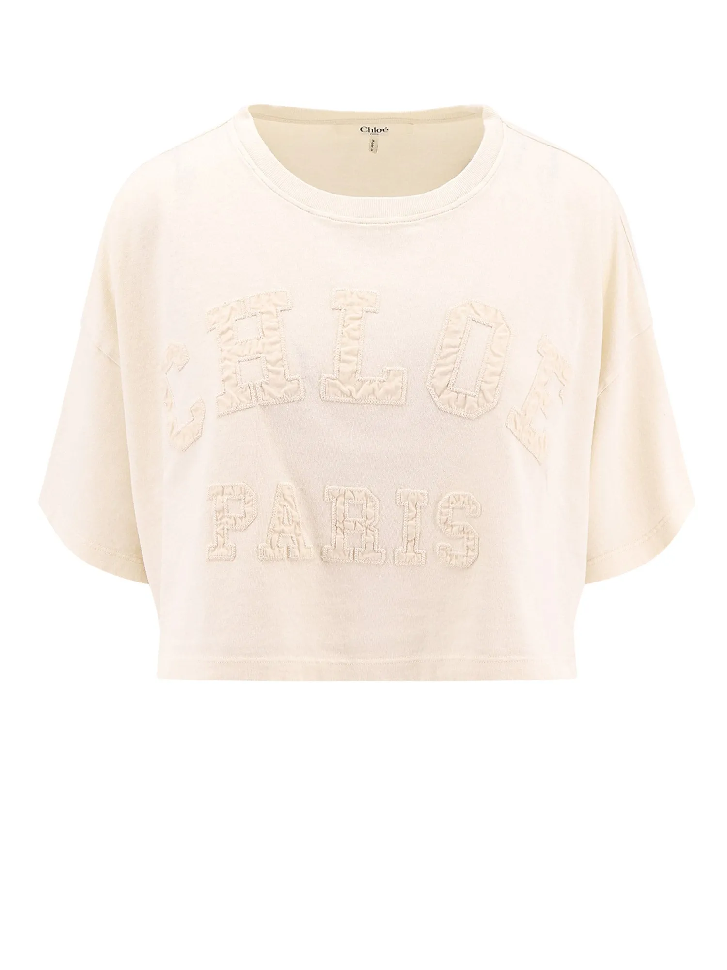 Biologic Cotton T-Shirt With Frontal Logo Patch