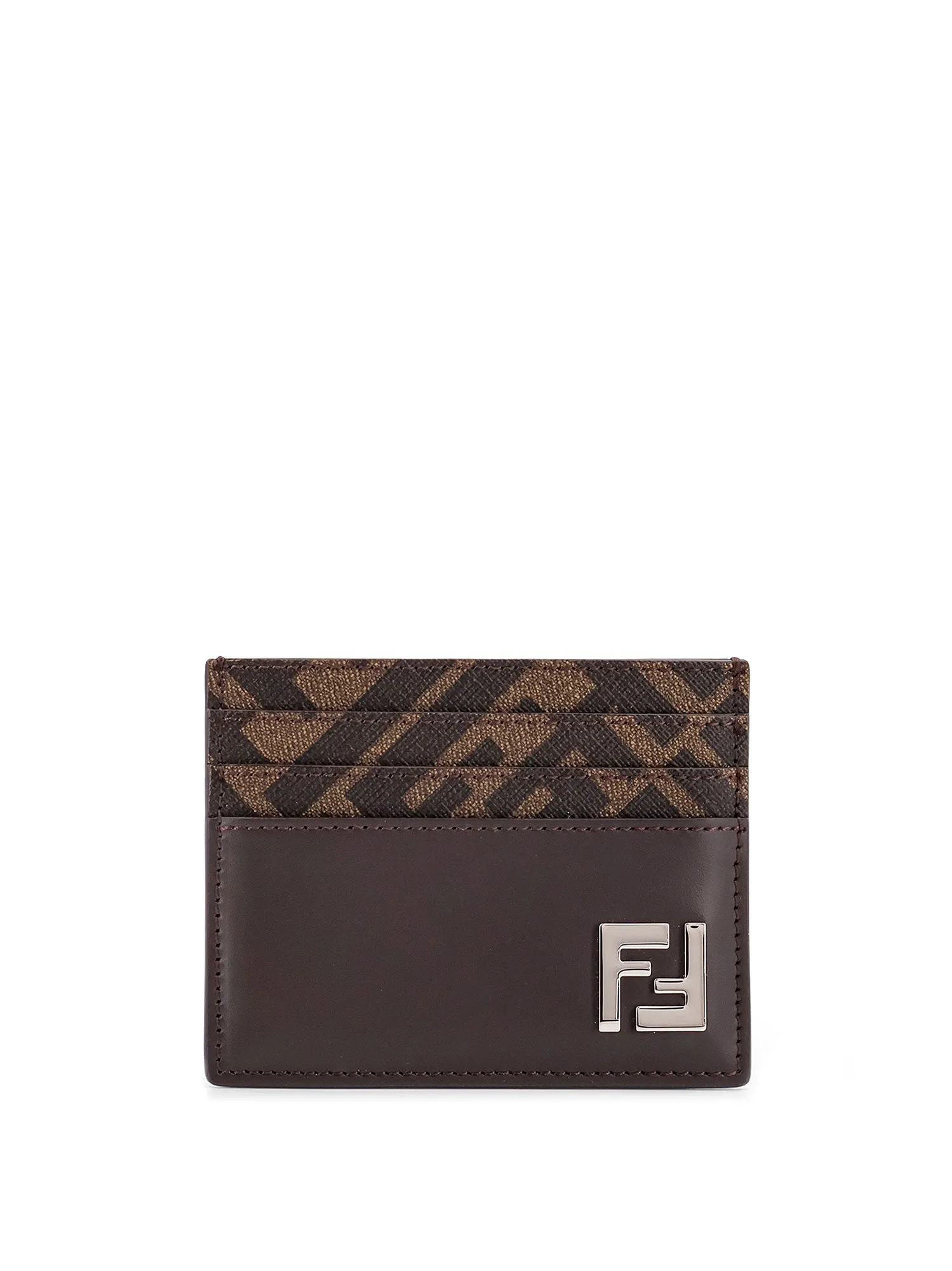 Ff Fabric And Leather Card Holder