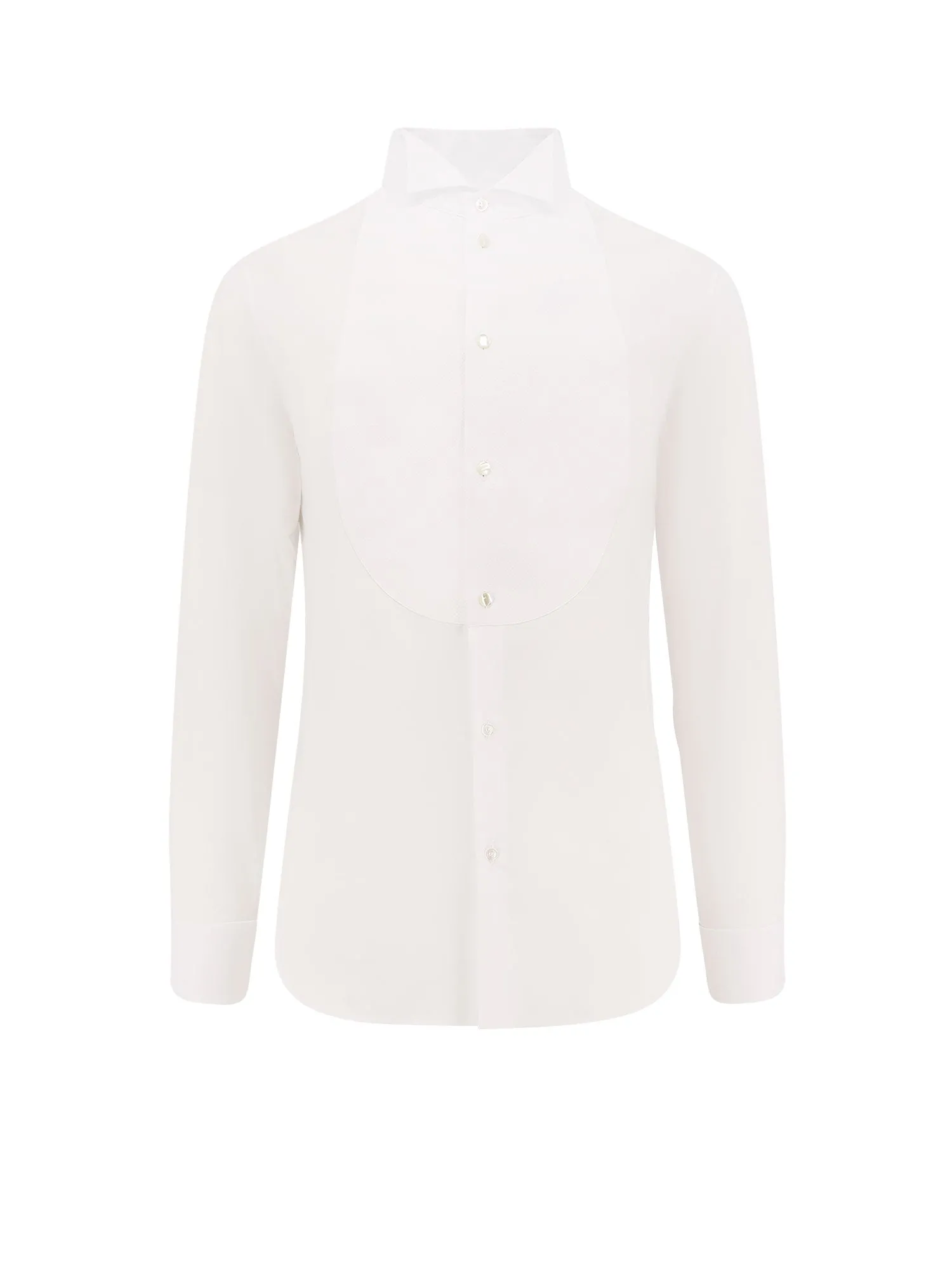 Cotton Shirt With Plastron