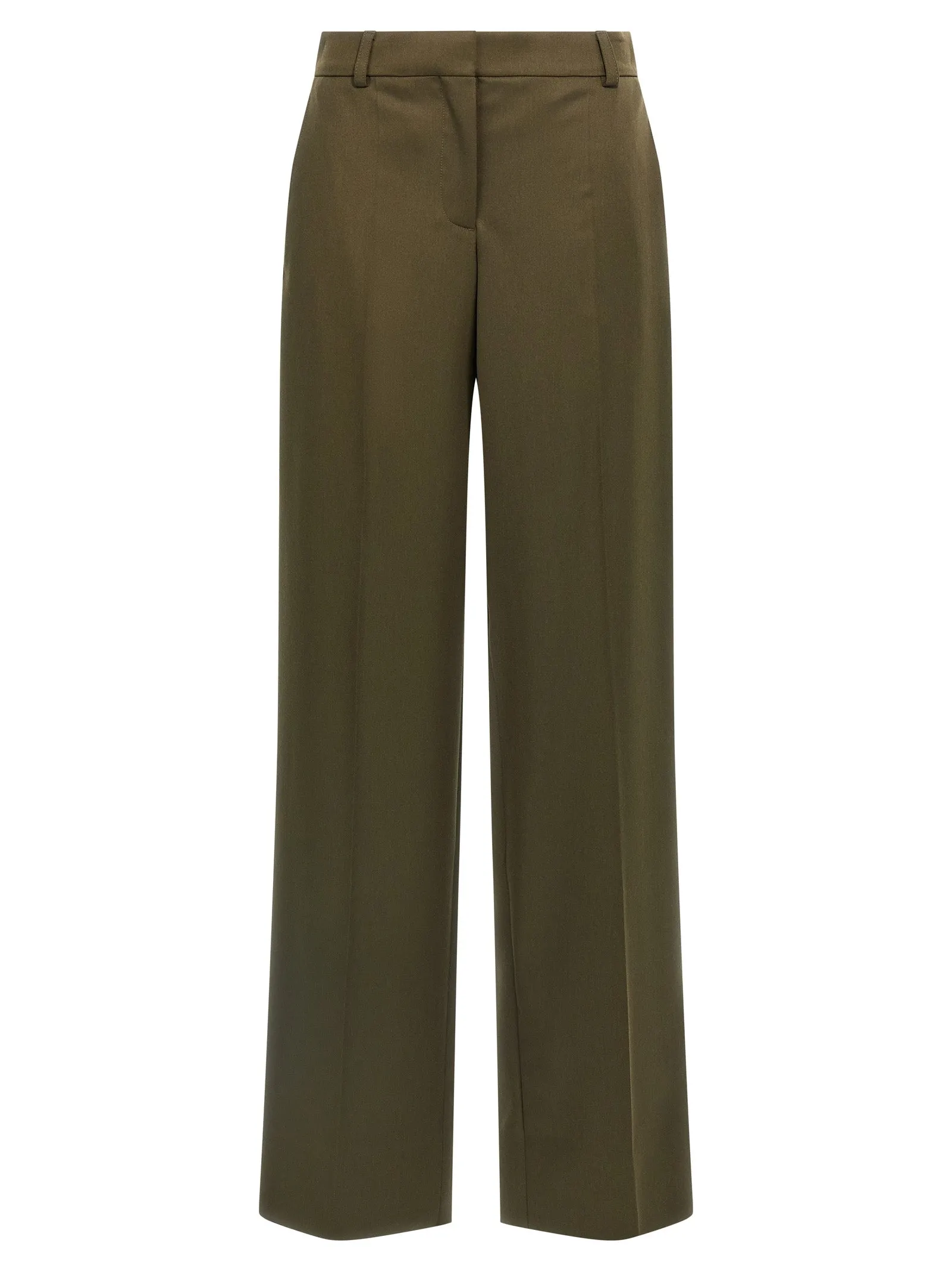 Wool Pantaloni Verde