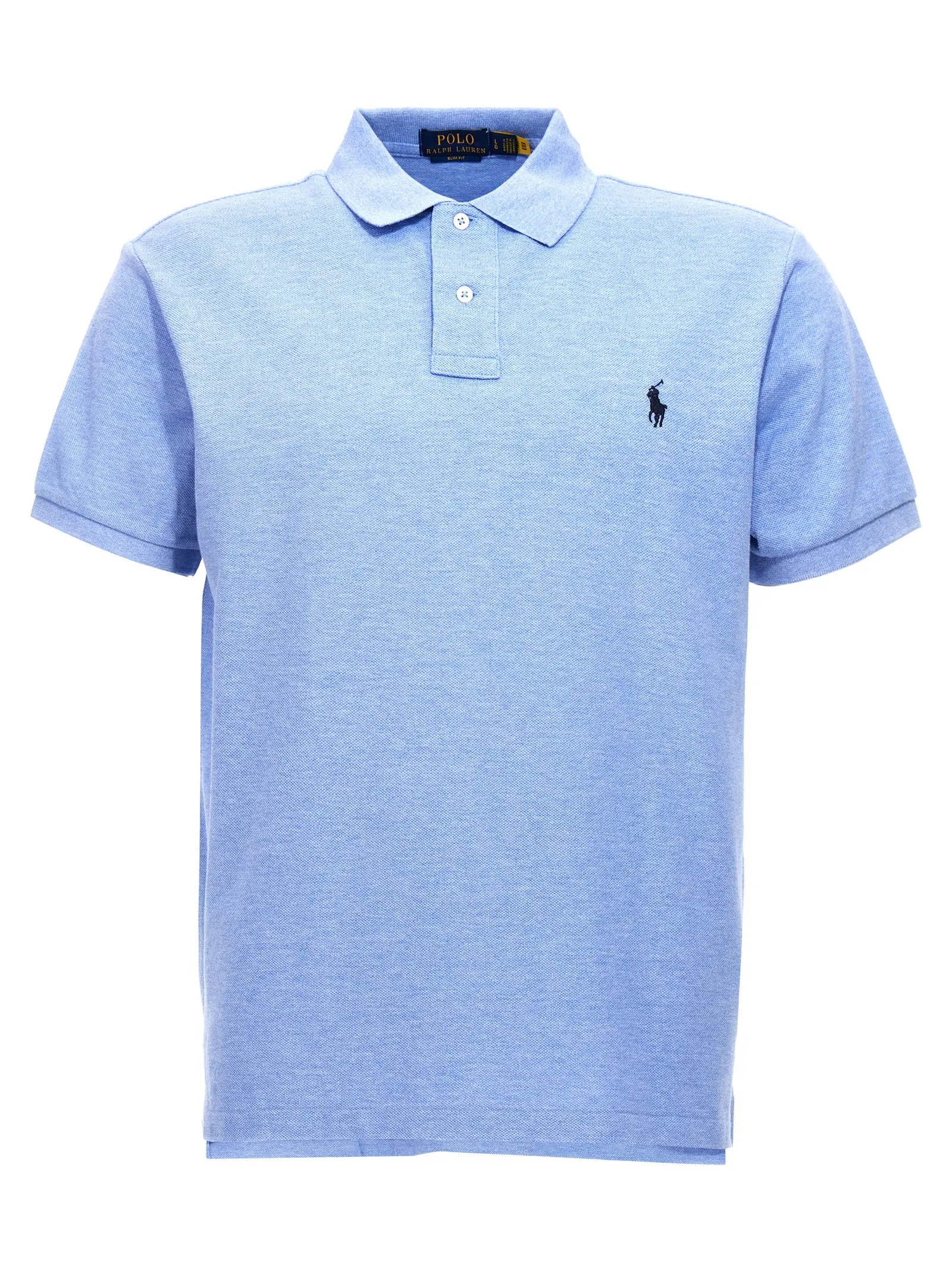 Logo Shirt Polo Celeste