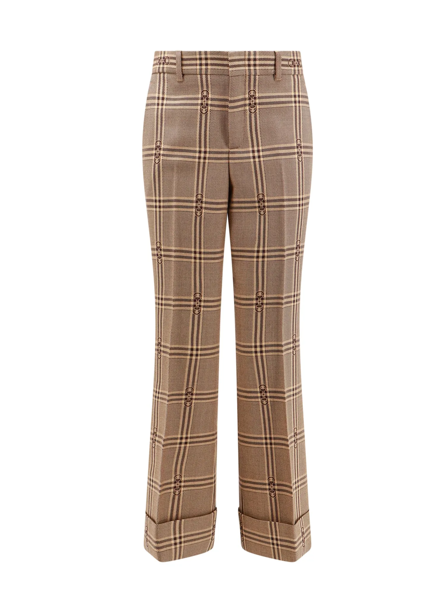 Madras Wool Trouser With Horsebit
