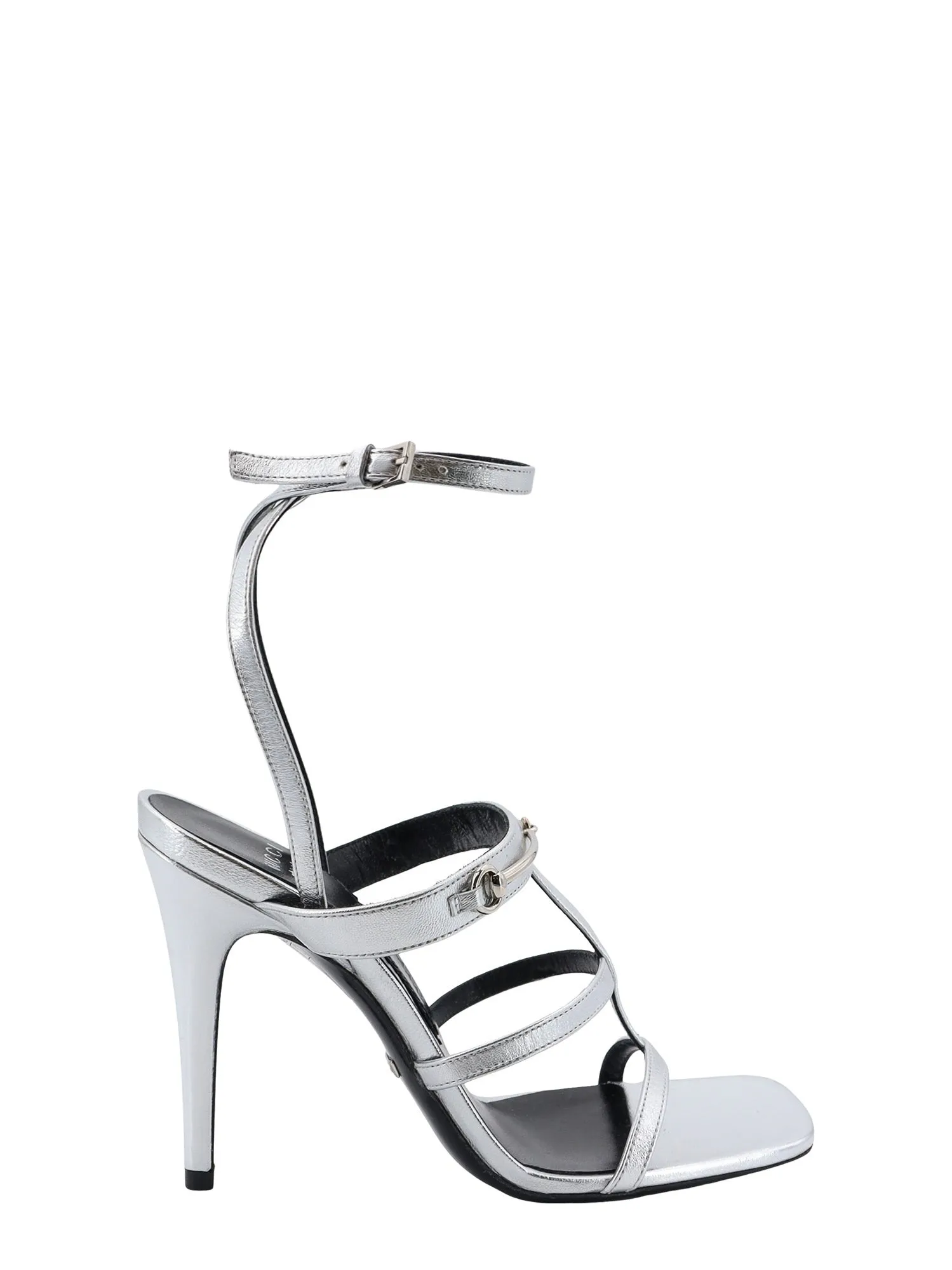 Laminated Leather Sandals With Iconic Horsebit