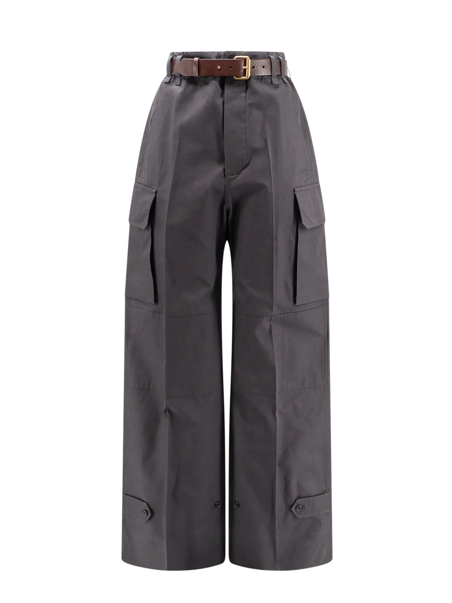 Cotton Cargo Trouser With Embroidered Monogram