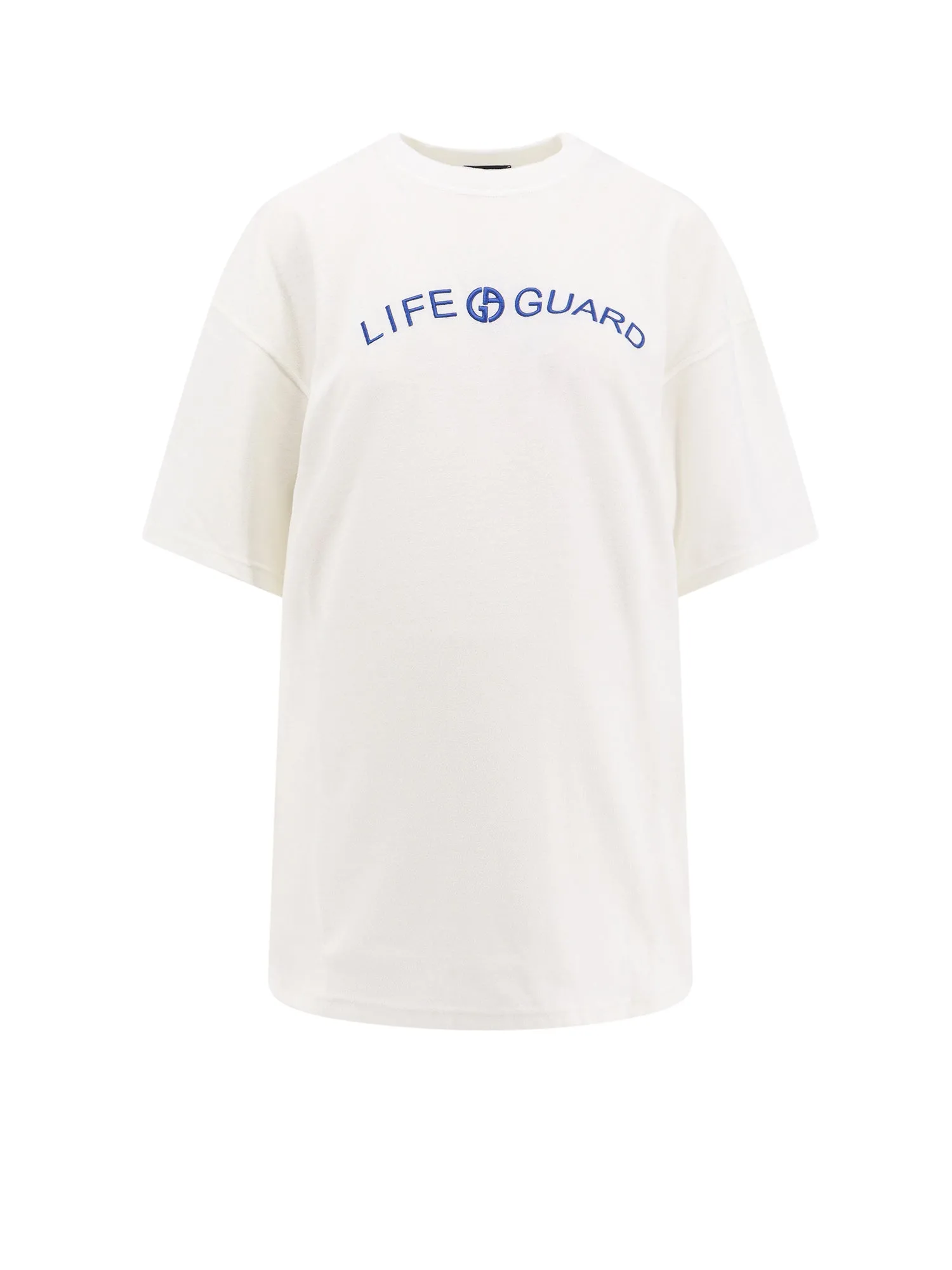 Terry Fabric T-Shirt With Embroidery