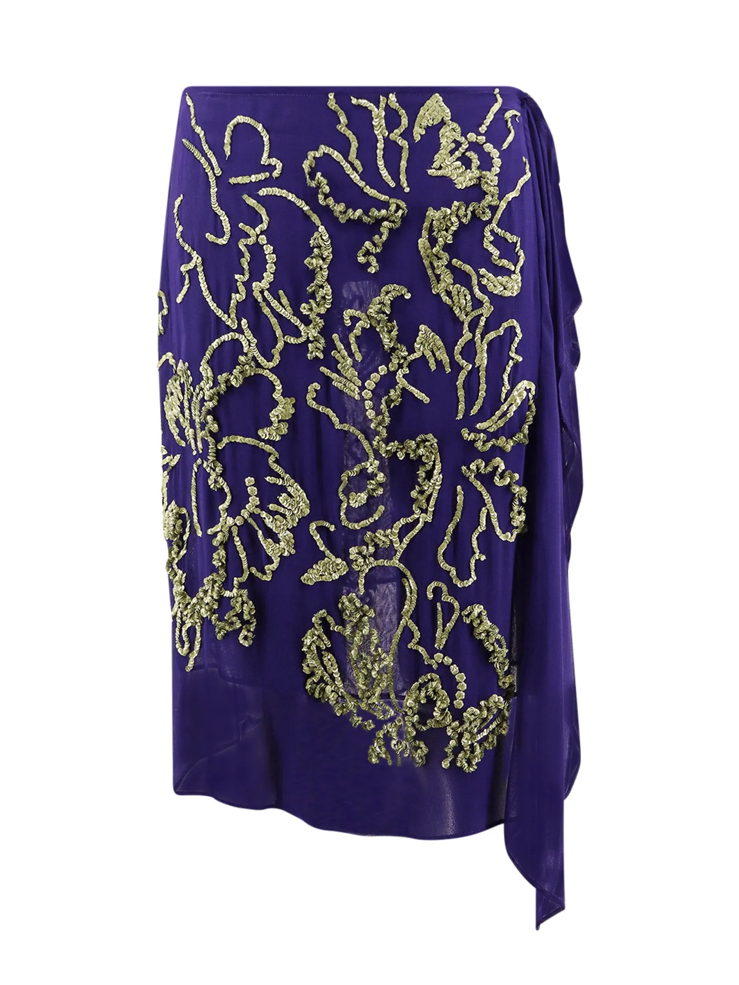 Sima Viscose Skirt With Sequins