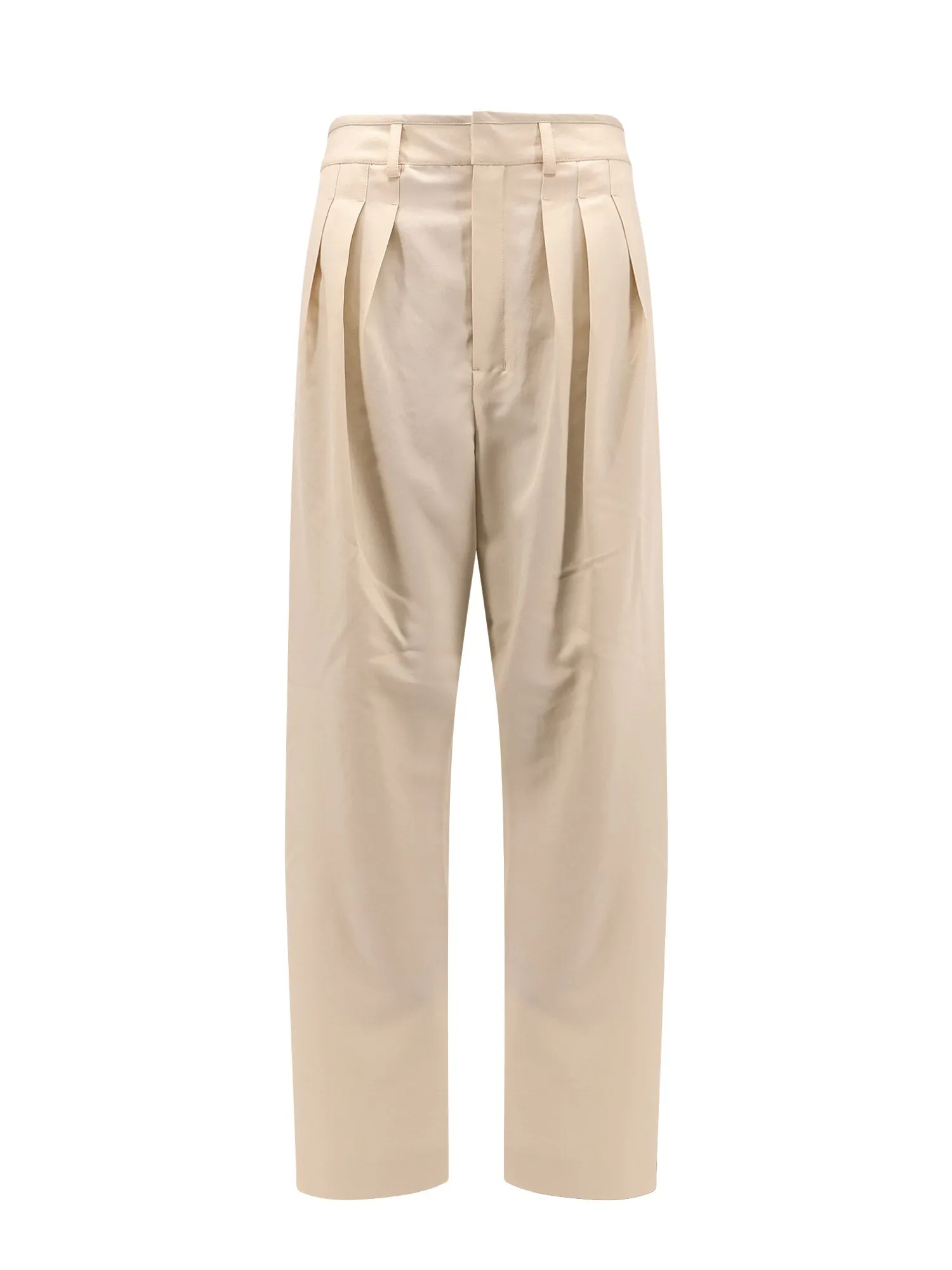 Pleated Tailored Wool Blend Trouser