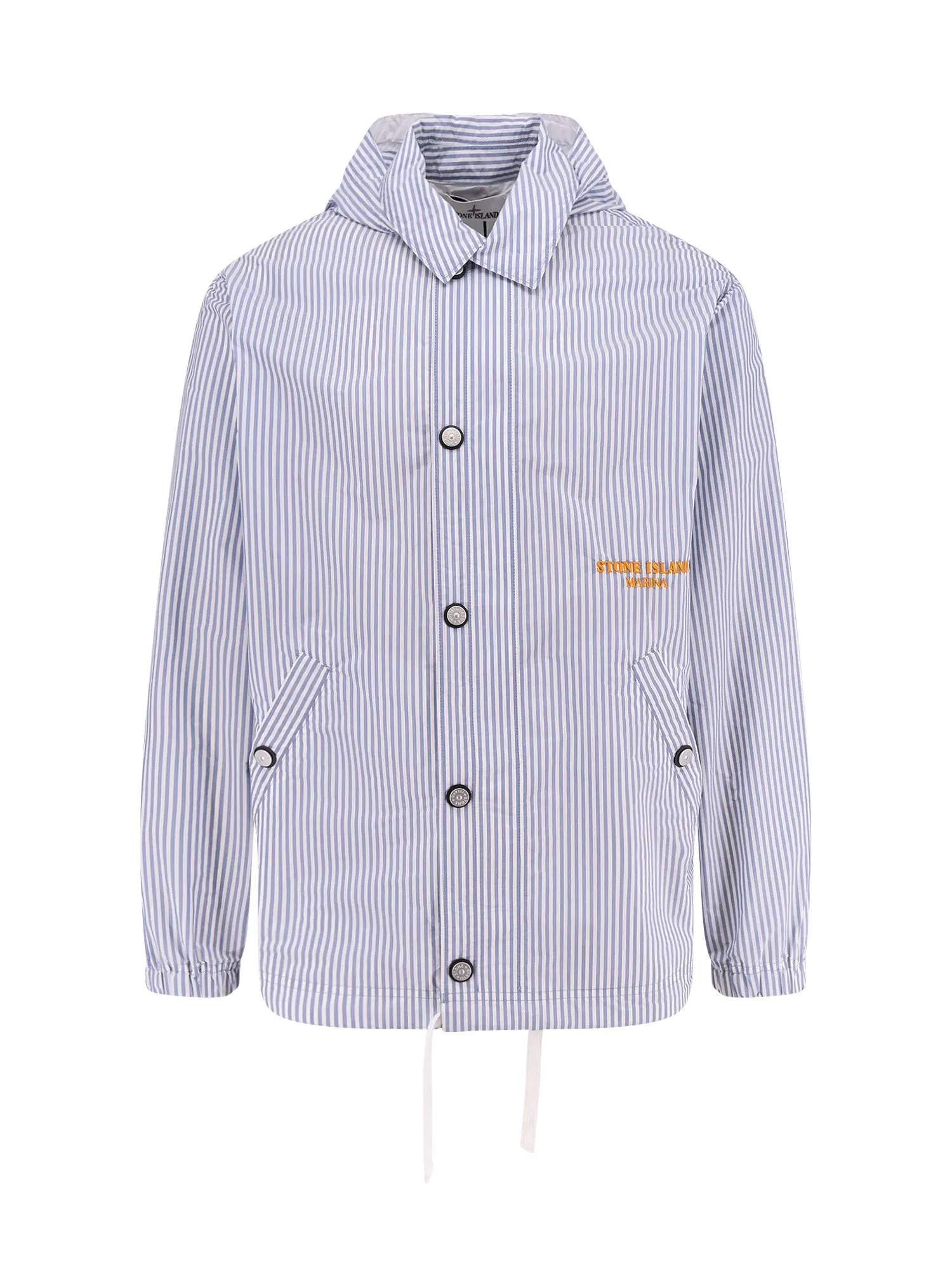 Waterproof Super Compact Striped Canvas Jacket
